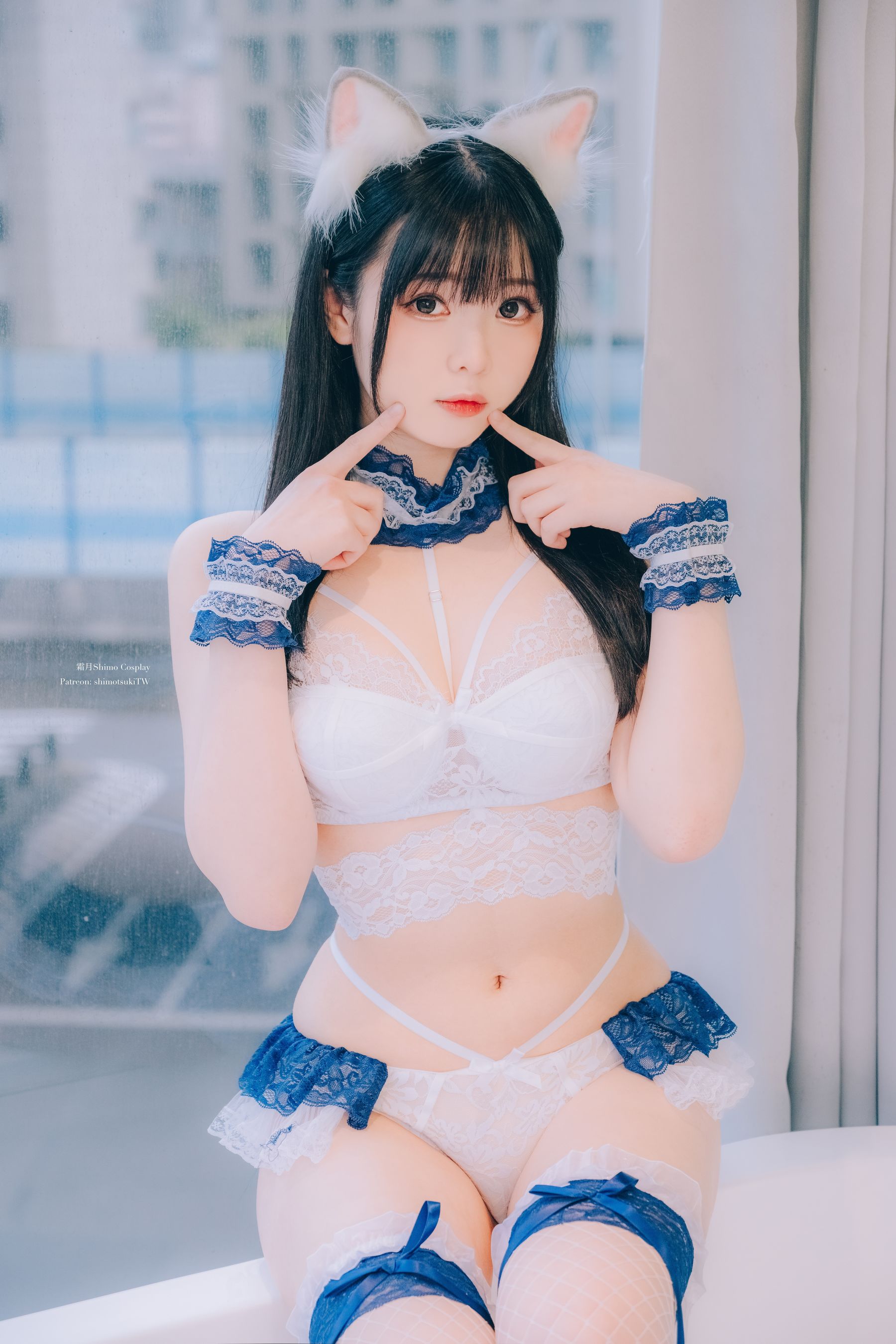 微博妹纸 霜月shimo - Lace Lingerie  第2张
