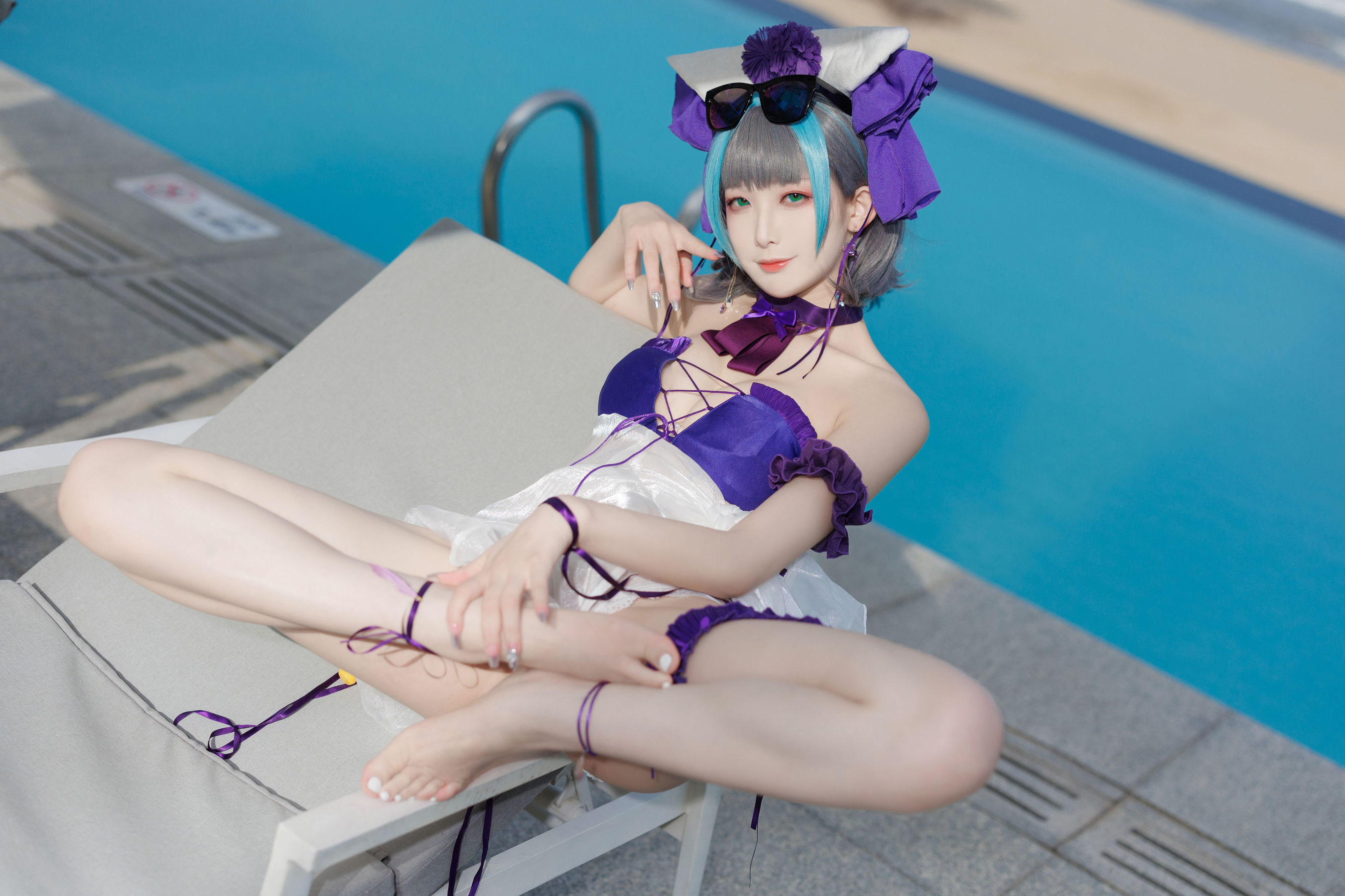 动漫博主封疆疆v - 柴郡泳装  第3张