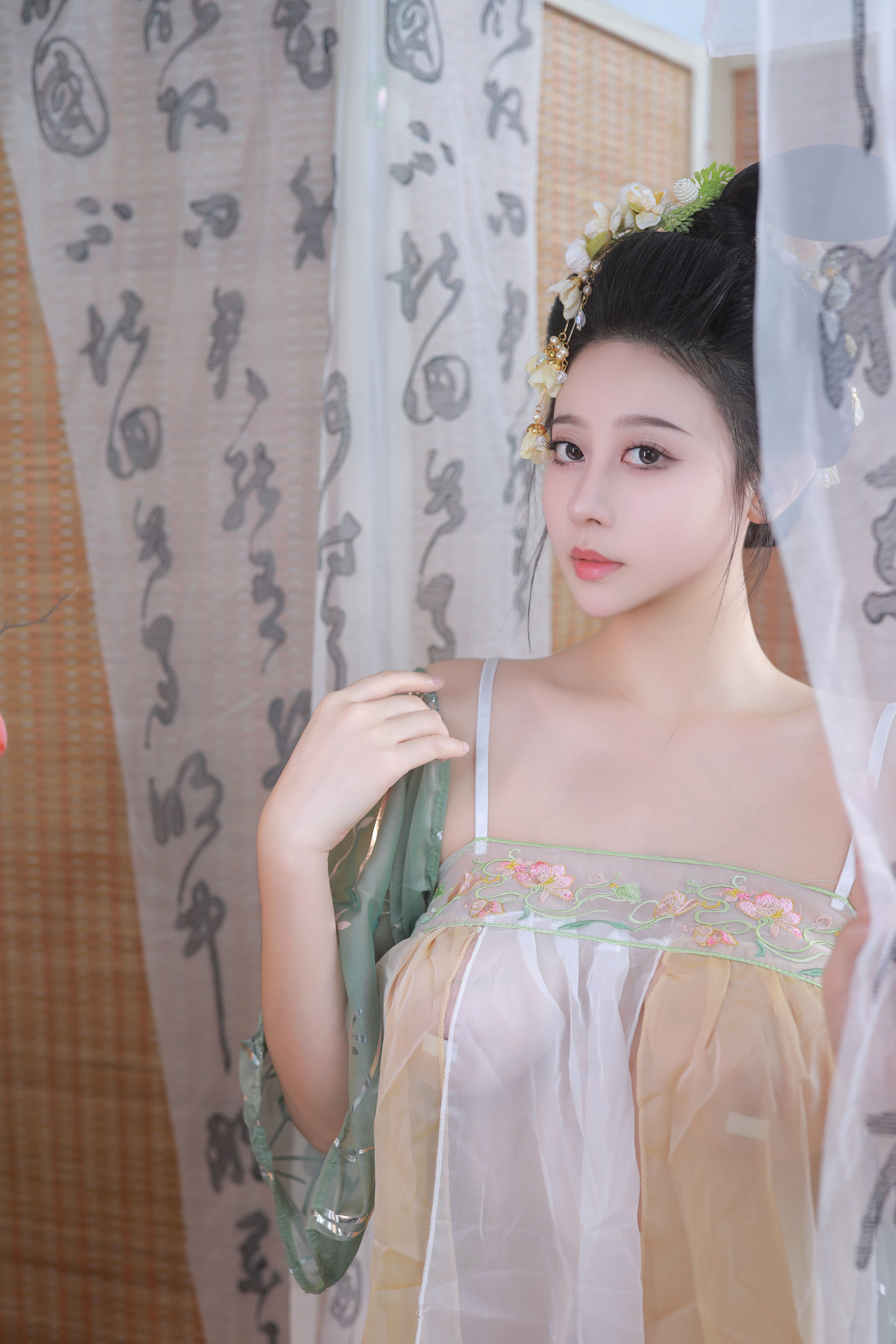 萌妹 奈汐酱nice - 古风青纱曦  第45张