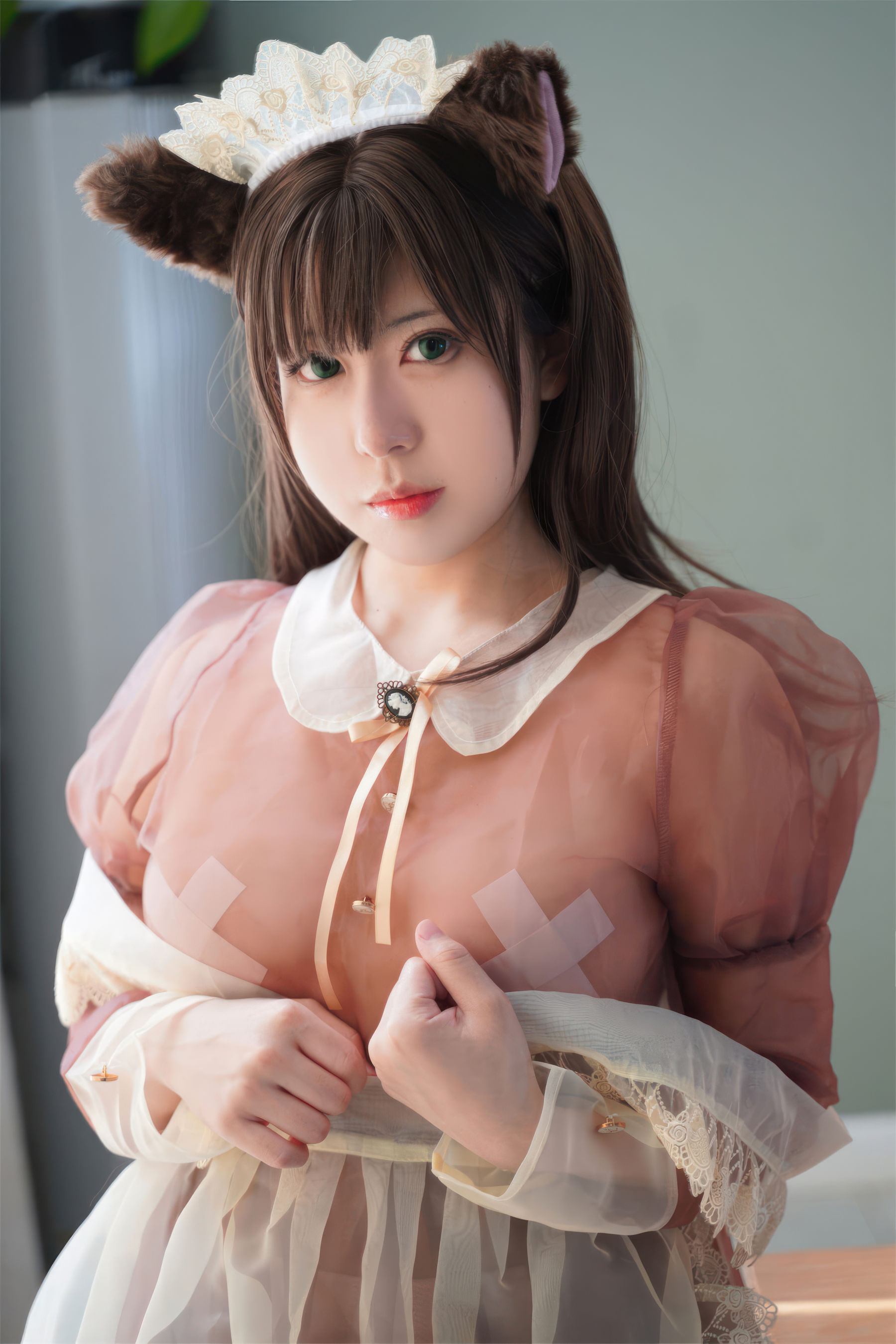 虎森森 - 棕色透明女仆  第5张