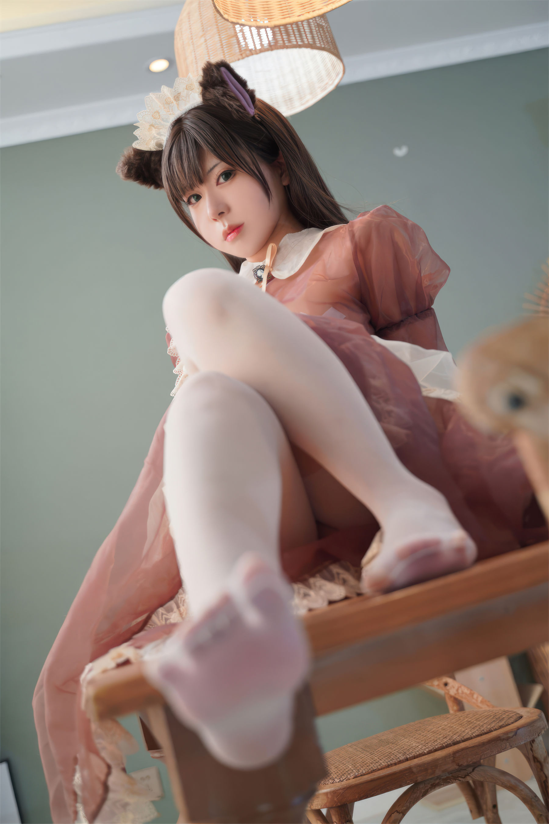 虎森森 - 棕色透明女仆  第6张