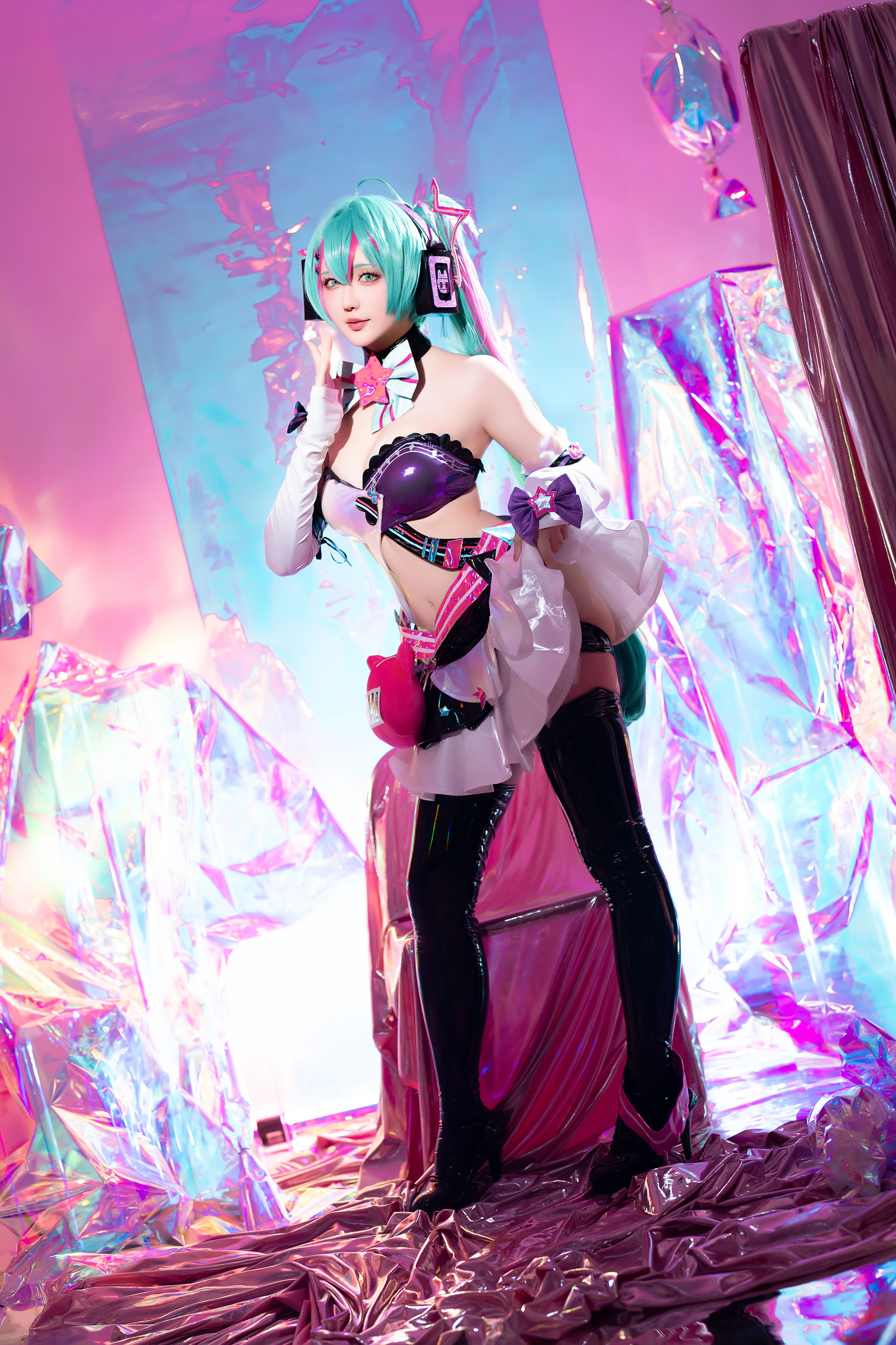 Coser小姐姐 星之迟迟 - Miku初音未来 喵斯快跑  第21张