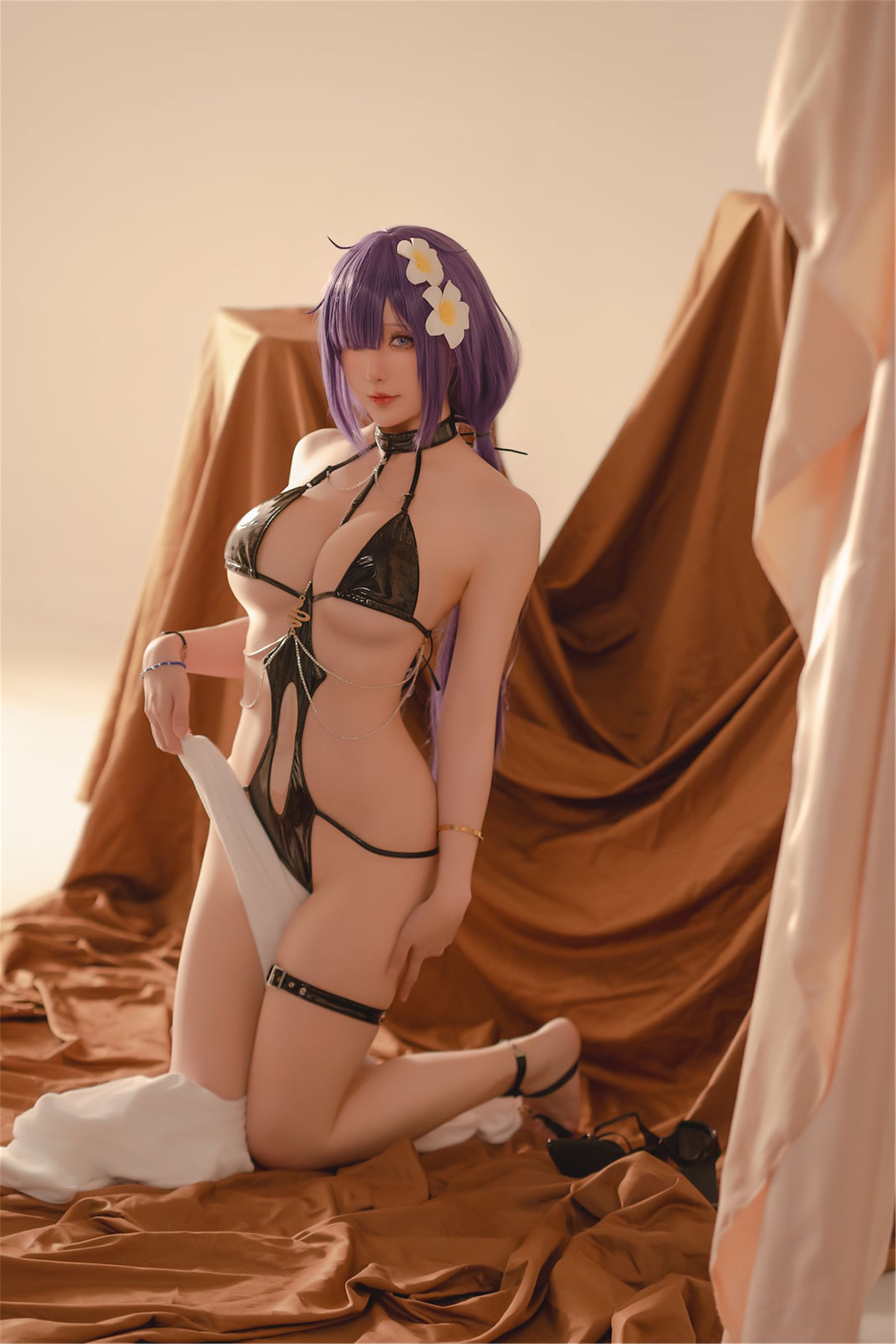 Coser小姐姐 星之迟迟 - 碧蓝航线 莫加多尔泳装  第48张