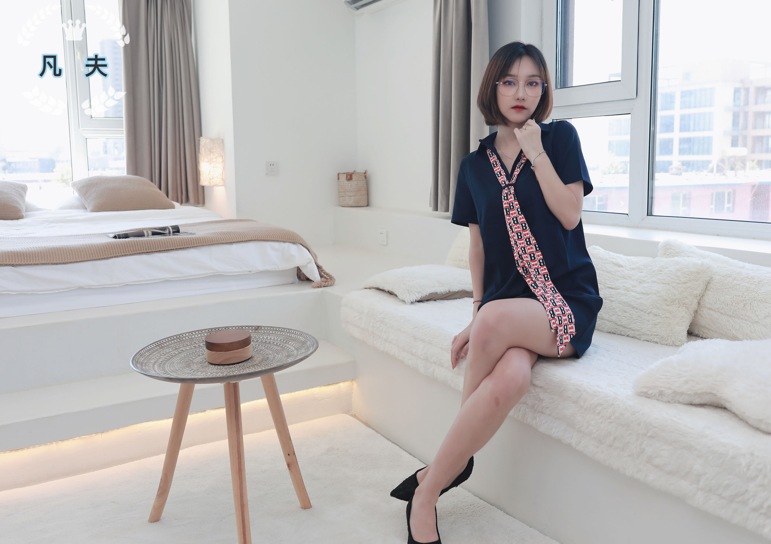 凡夫摄影 - 子轩 连衣裙高跟美足  第3张