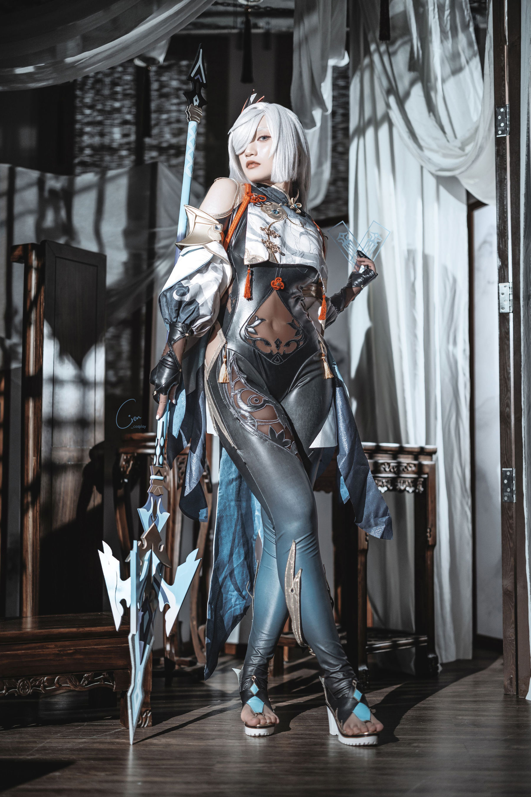微博COS妹子Cien恩恩 - 原神 申鹤  第8张