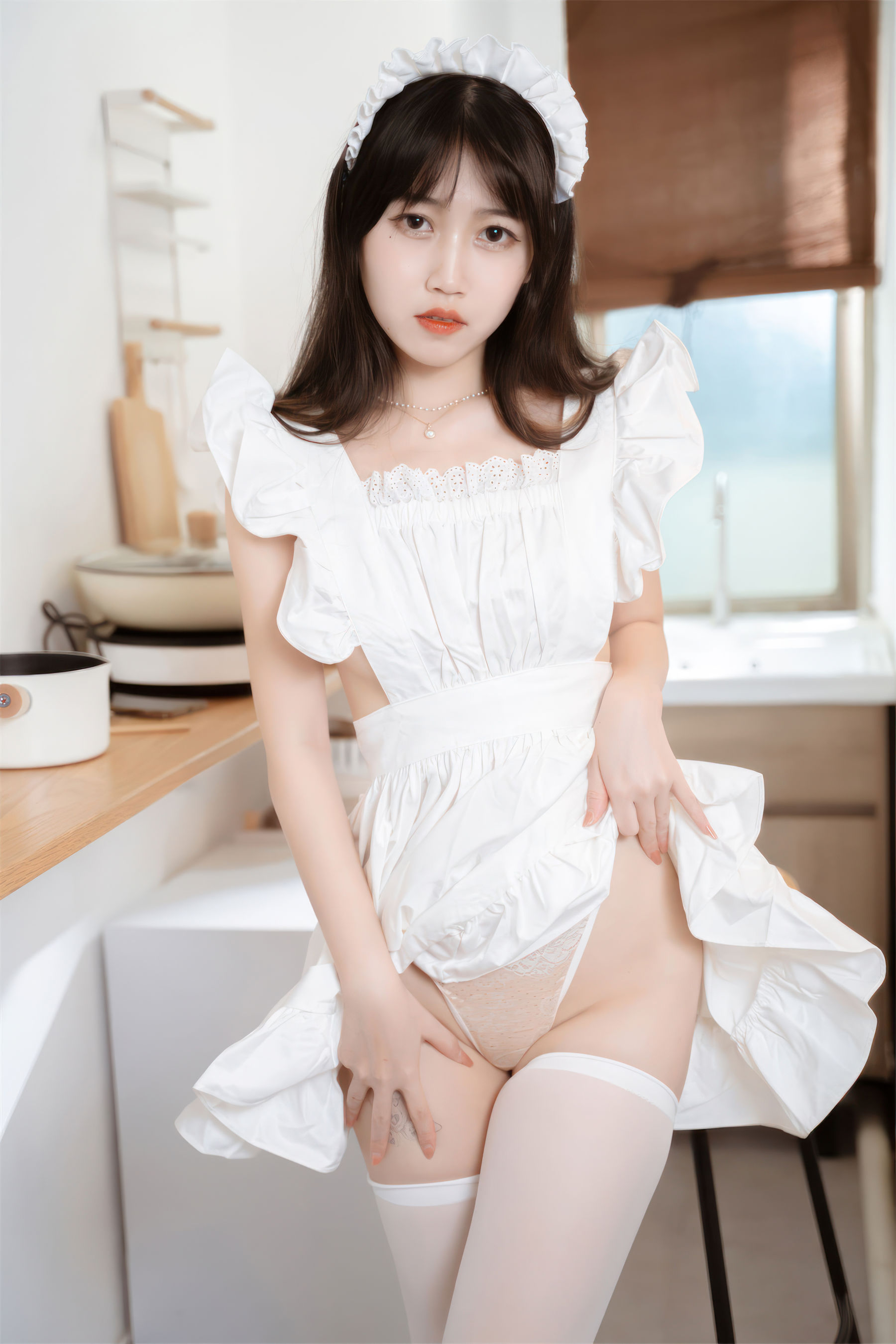 微博人气Coser不呆猫 - 厨房小女仆  第7张