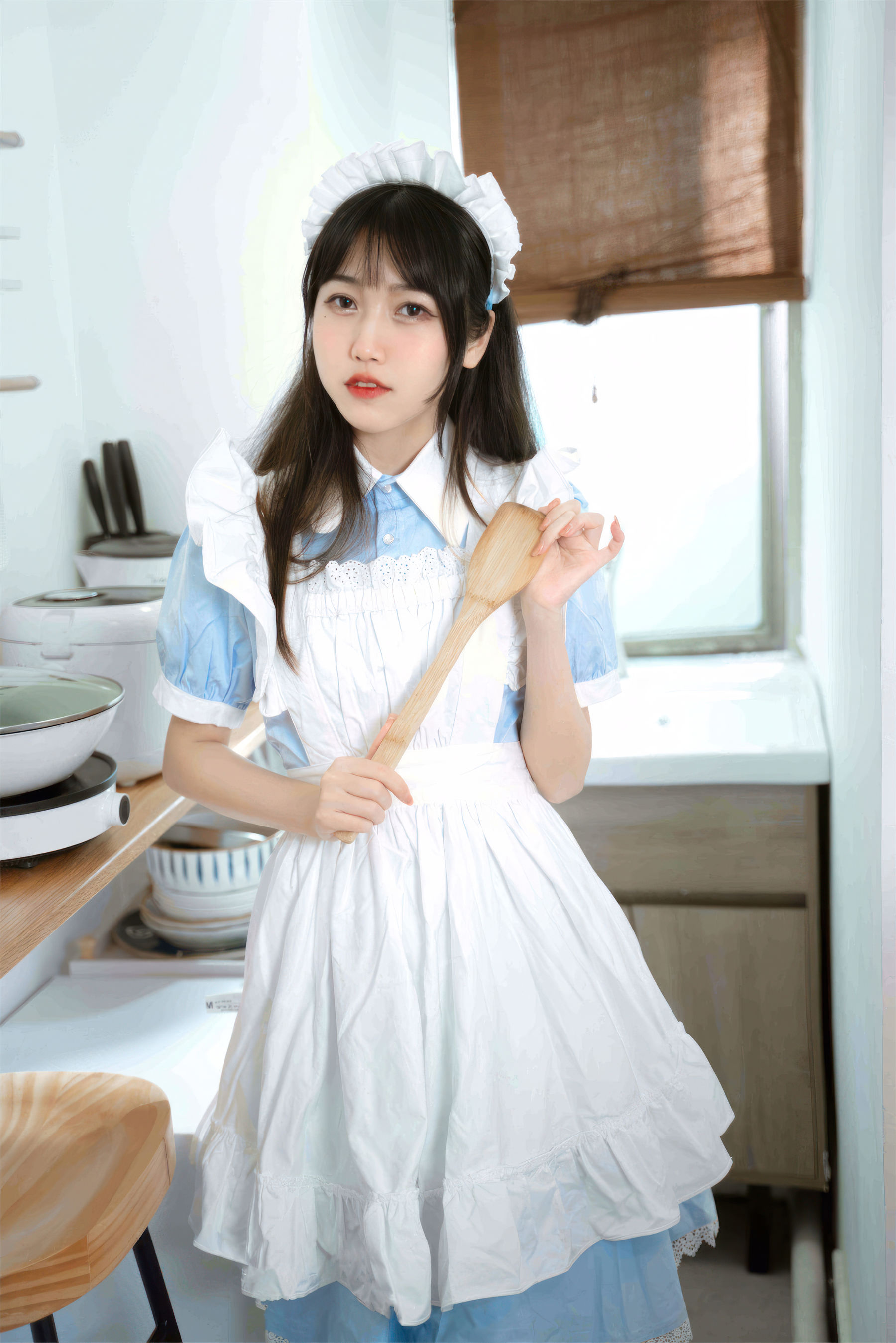 微博人气Coser不呆猫 - 厨房小女仆  第16张