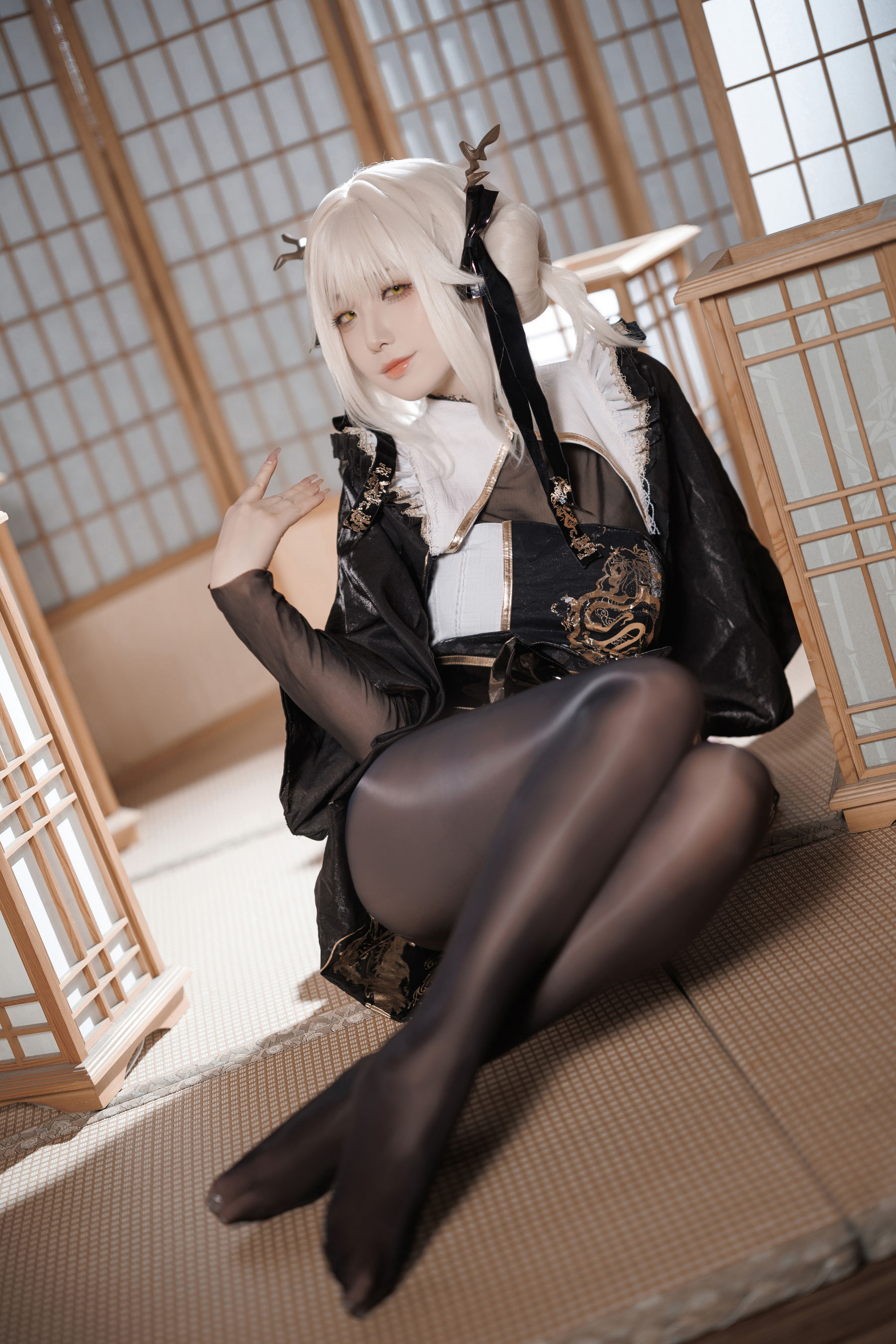 动漫博主封疆疆v - NIKKE 白兔布兰儿 和服  第6张