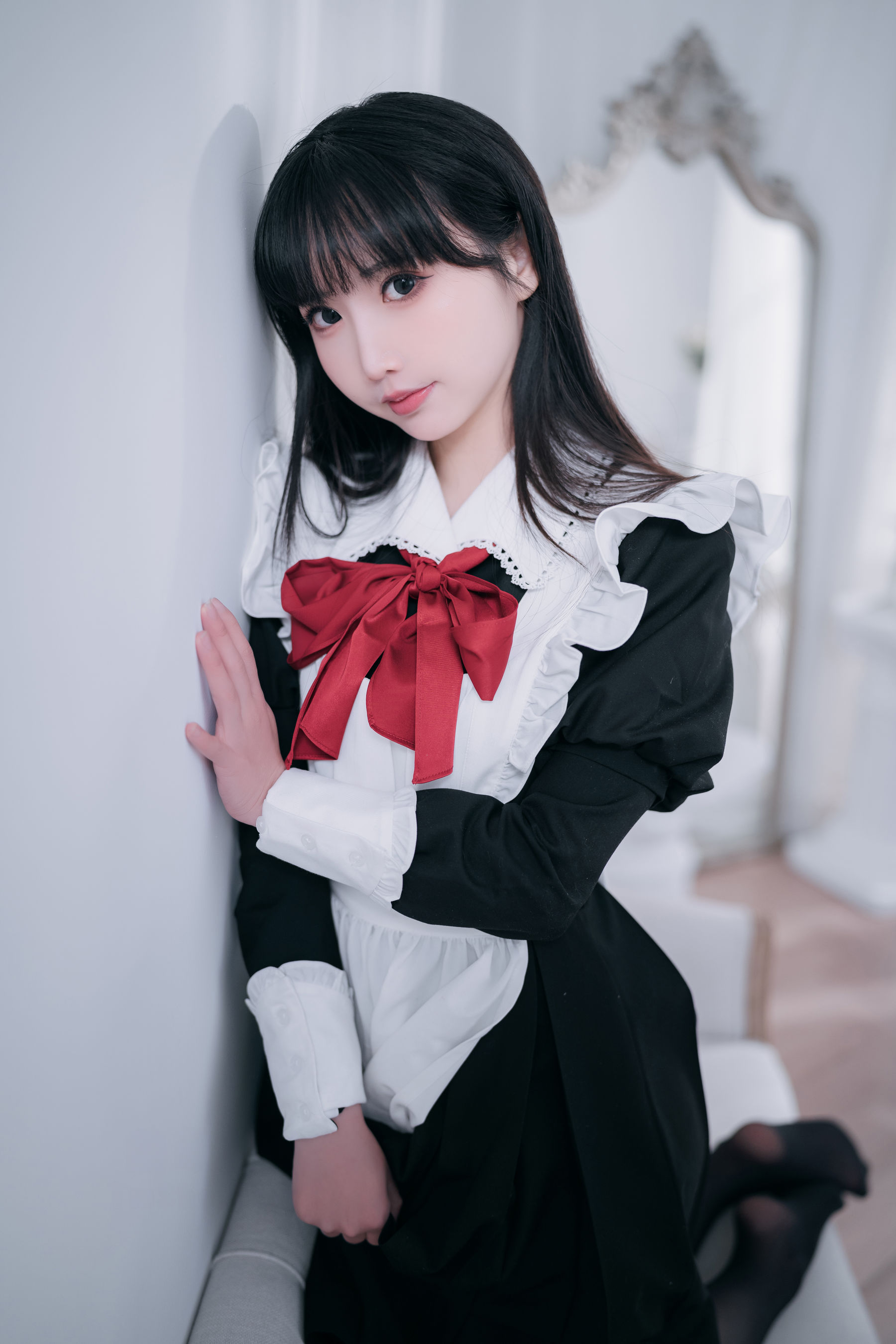 可爱人气Coser面饼仙儿 - 红高跟女仆  第6张