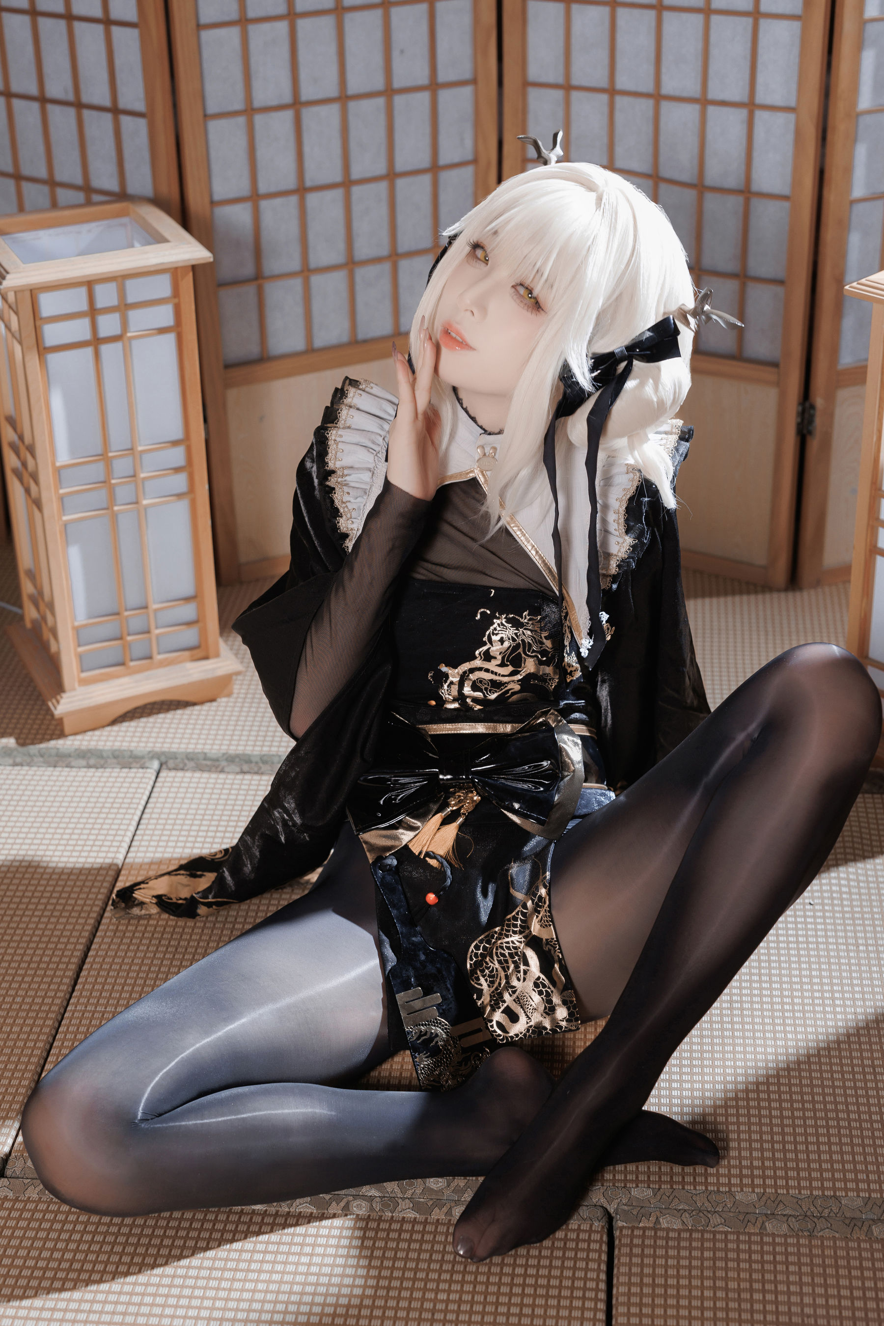 动漫博主封疆疆v - NIKKE 白兔布兰儿 和服  第10张