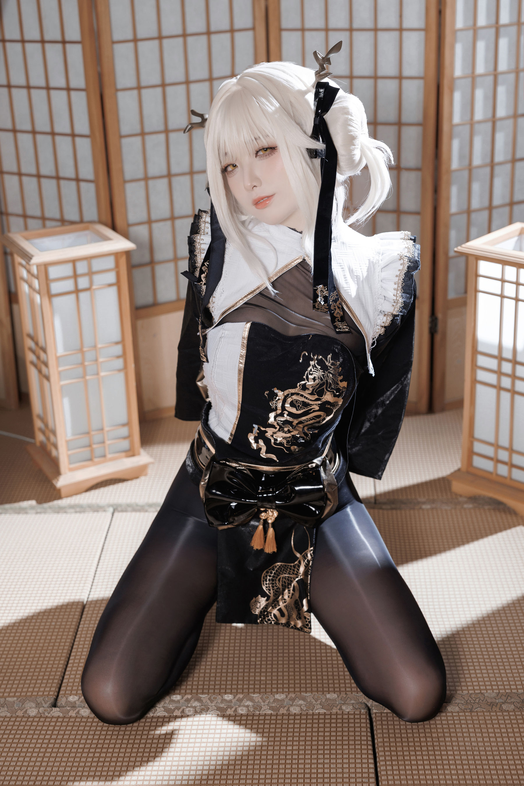 动漫博主封疆疆v - NIKKE 白兔布兰儿 和服  第41张