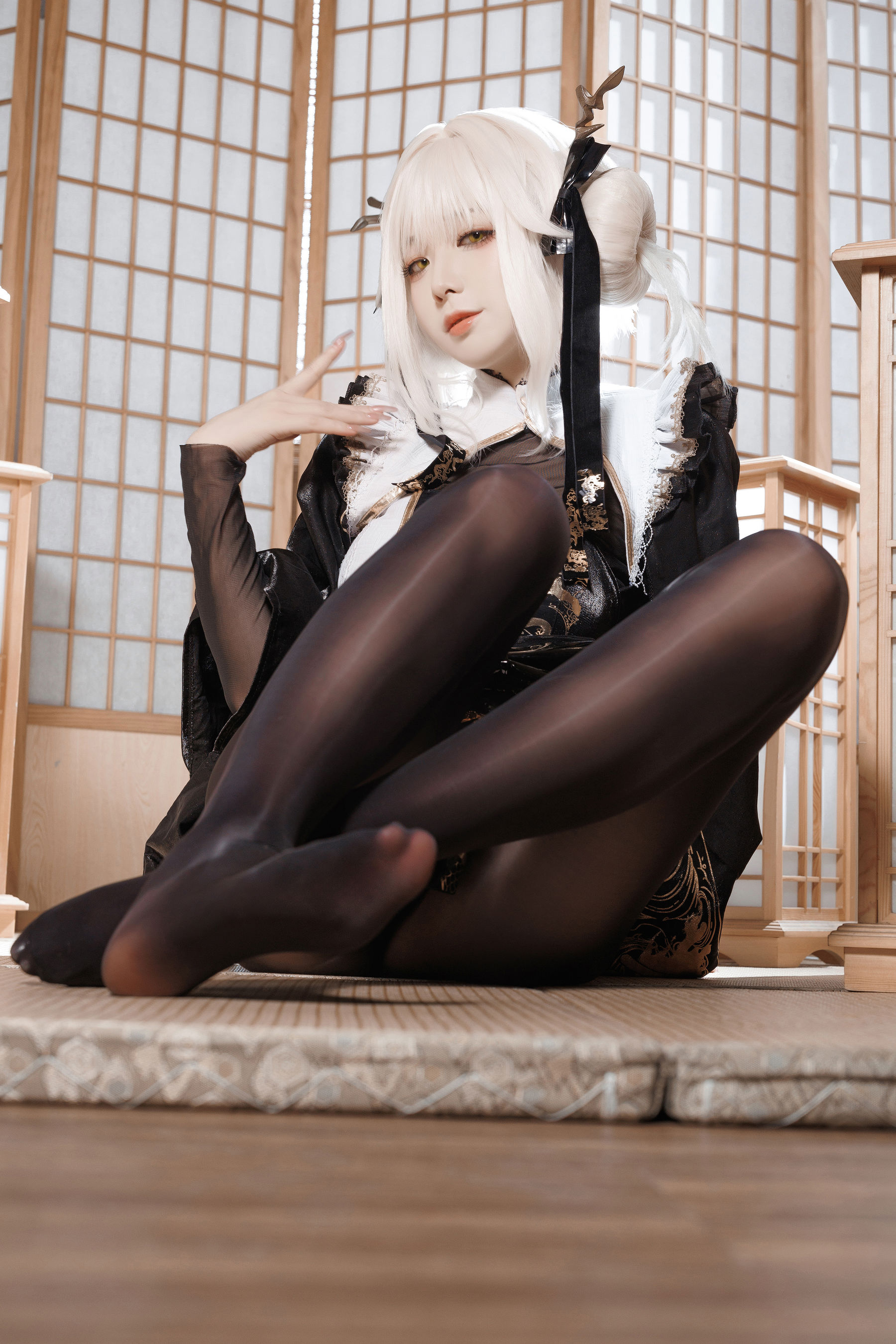 动漫博主封疆疆v - NIKKE 白兔布兰儿 和服  第7张