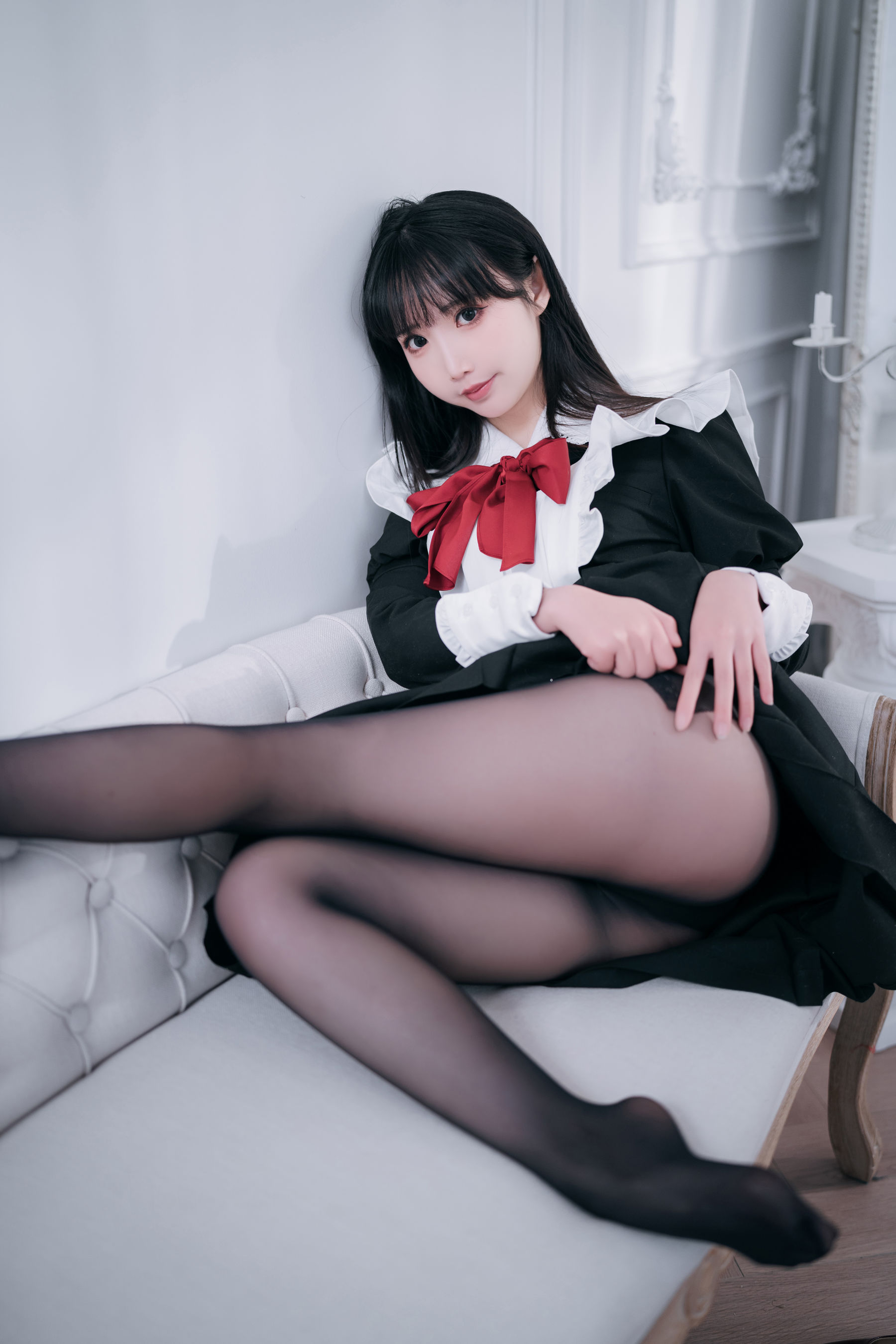 可爱人气Coser面饼仙儿 - 红高跟女仆  第6张