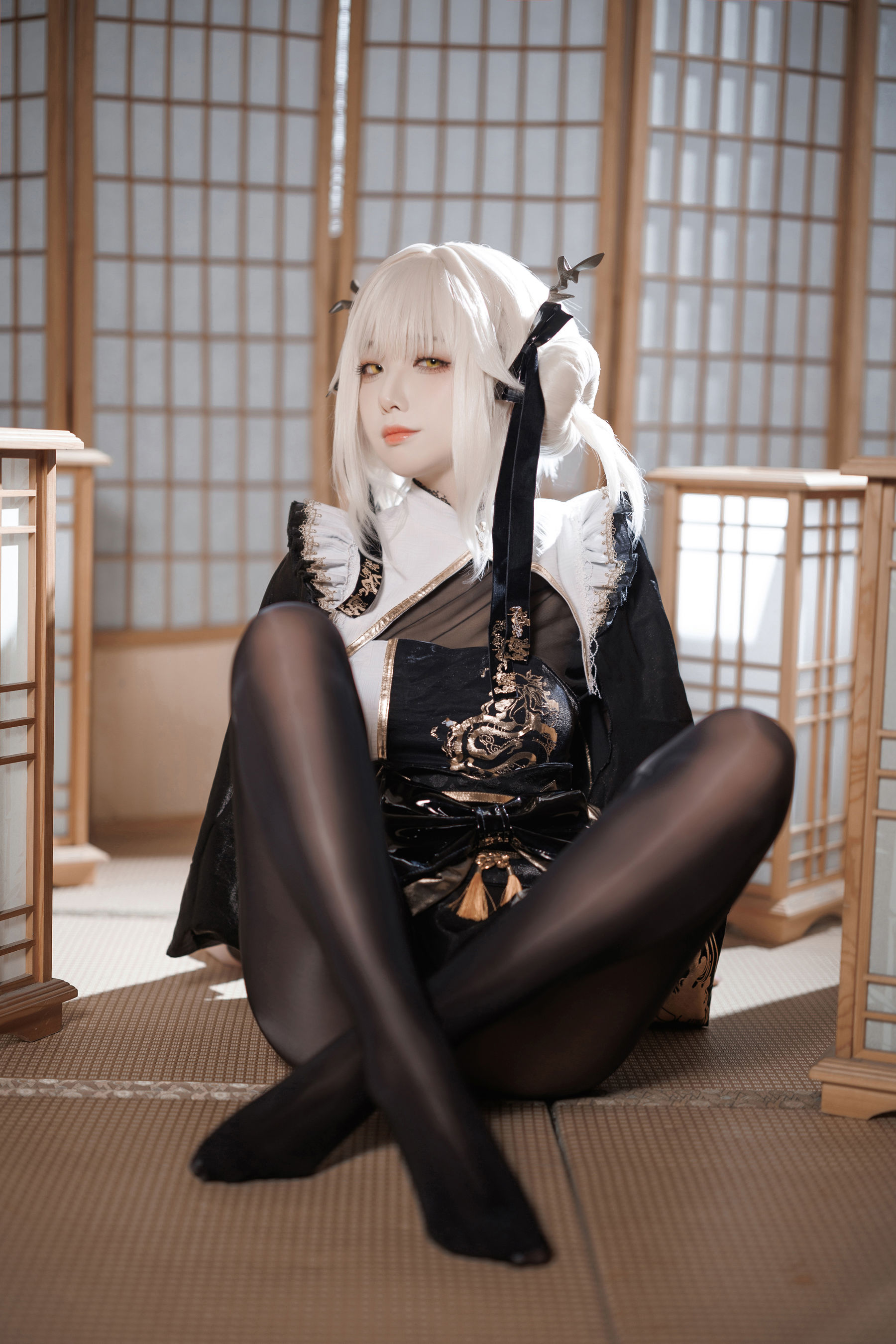 动漫博主封疆疆v - NIKKE 白兔布兰儿 和服  第7张