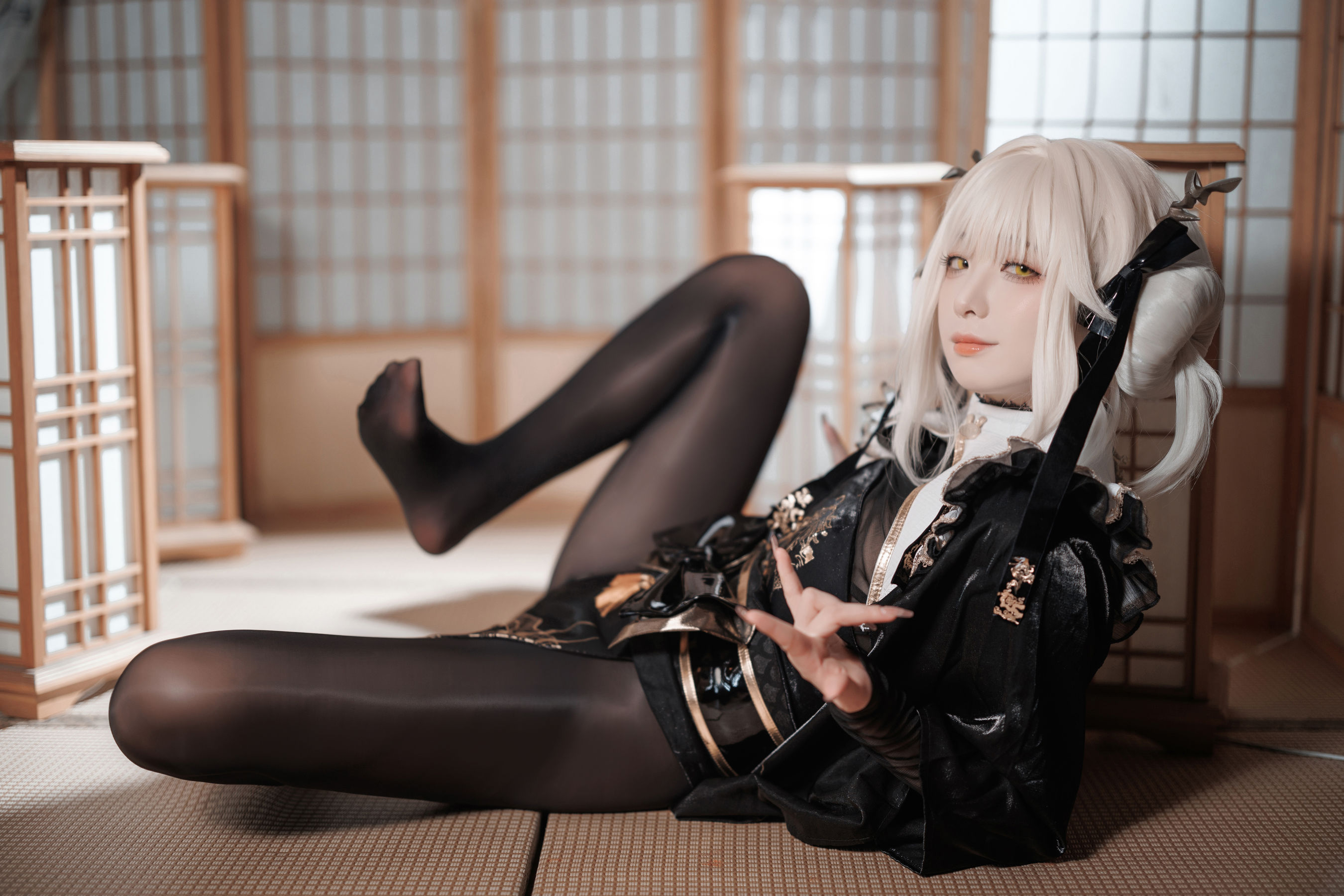 动漫博主封疆疆v - NIKKE 白兔布兰儿 和服  第5张