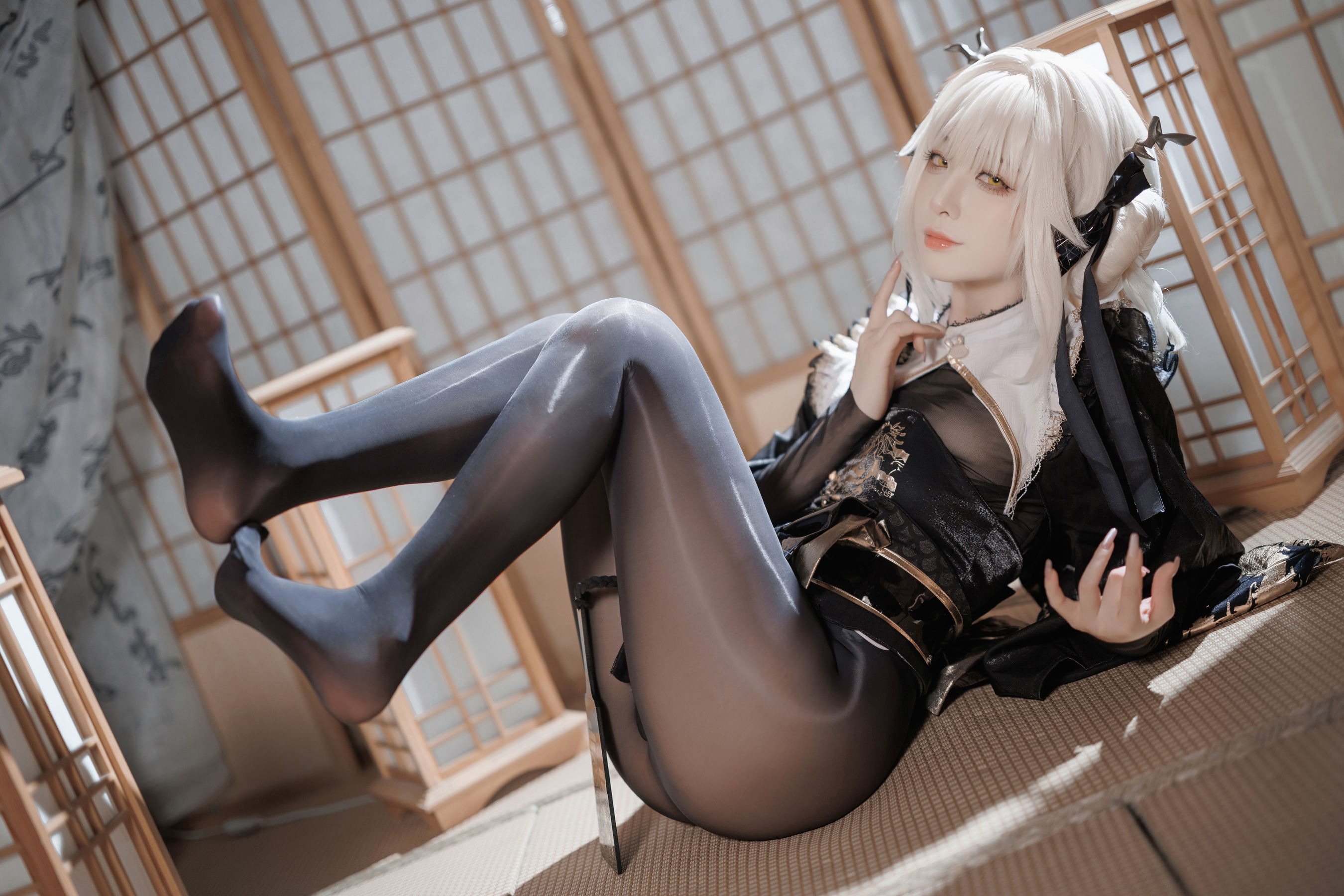 动漫博主封疆疆v - NIKKE 白兔布兰儿 和服  第8张