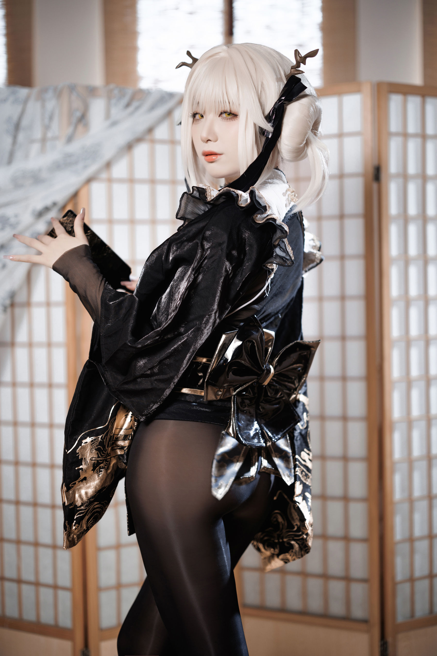 动漫博主封疆疆v - NIKKE 白兔布兰儿 和服  第4张