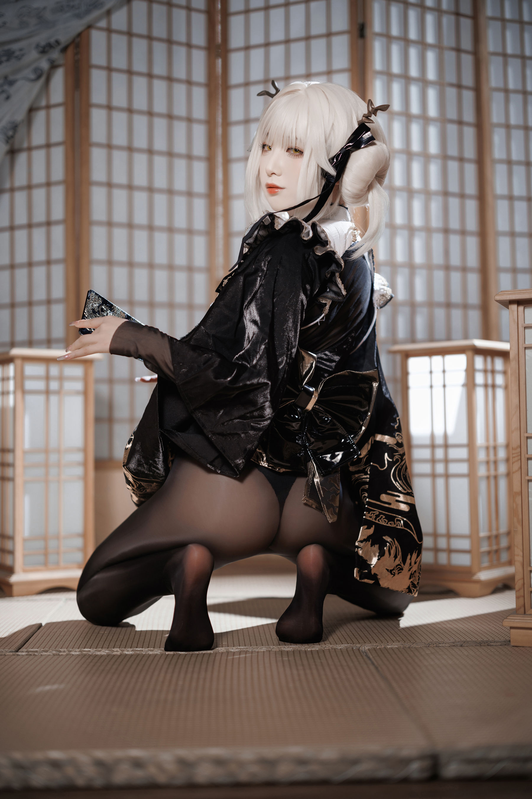 动漫博主封疆疆v - NIKKE 白兔布兰儿 和服  第7张