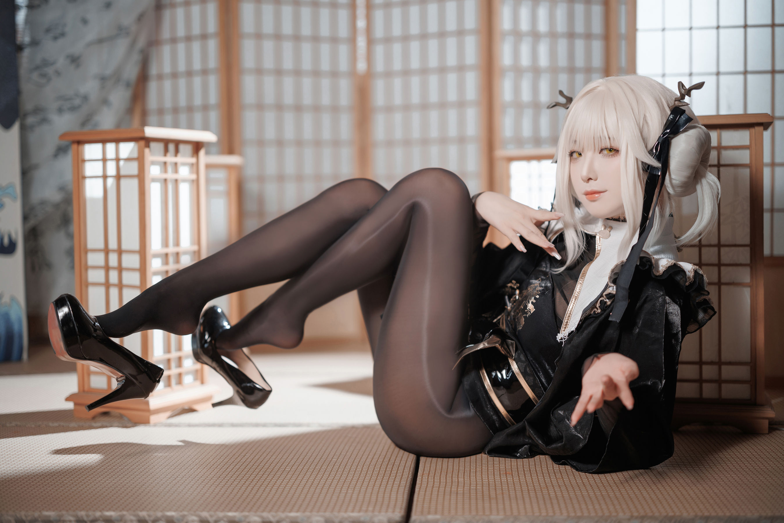 动漫博主封疆疆v - NIKKE 白兔布兰儿 和服  第5张
