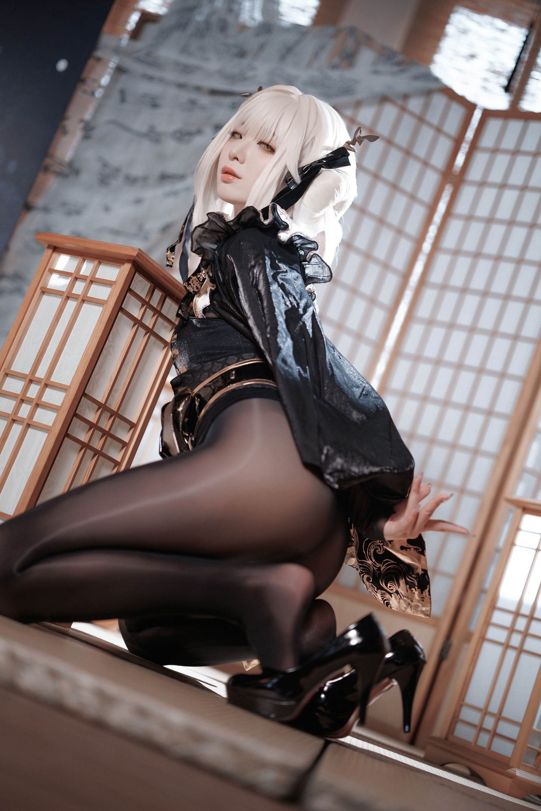 动漫博主封疆疆v - NIKKE 白兔布兰儿 和服  第4张