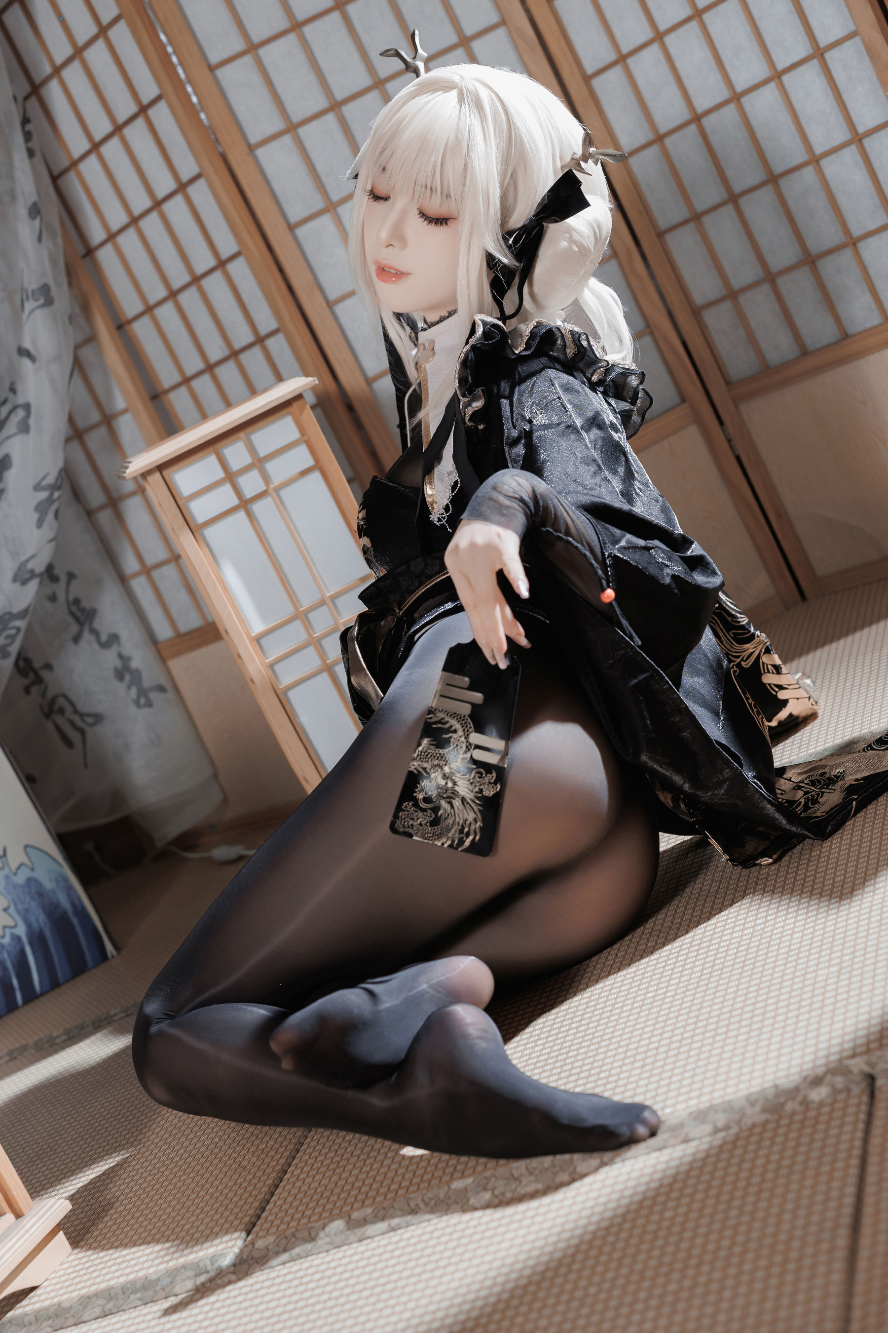 动漫博主封疆疆v - NIKKE 白兔布兰儿 和服  第10张