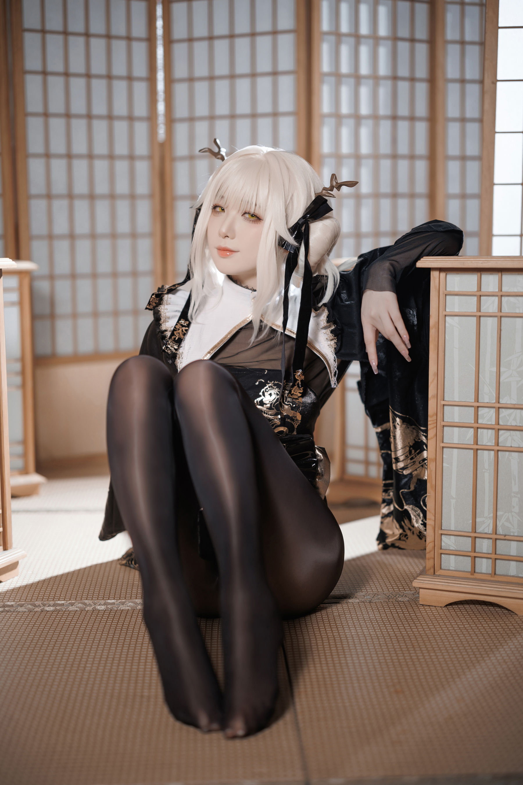 动漫博主封疆疆v - NIKKE 白兔布兰儿 和服  第6张