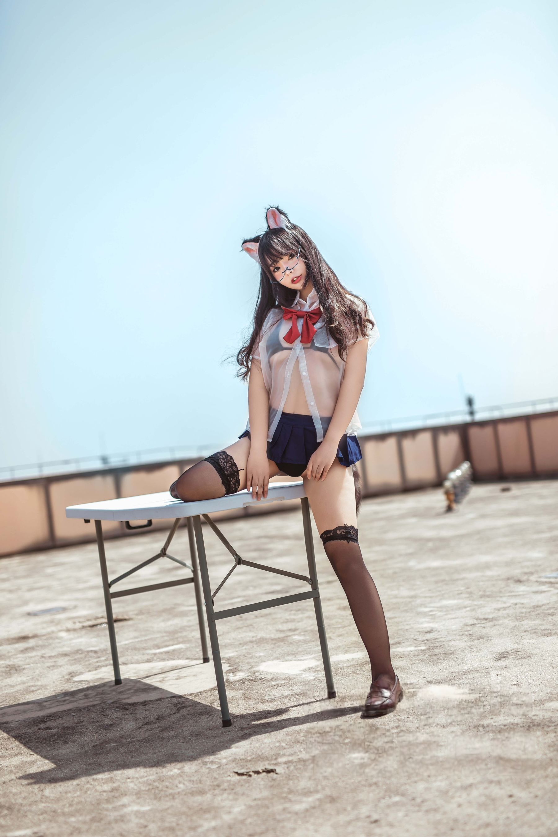yuuhui玉汇 - 天台猫猫 黑犬机器人女友  第3张