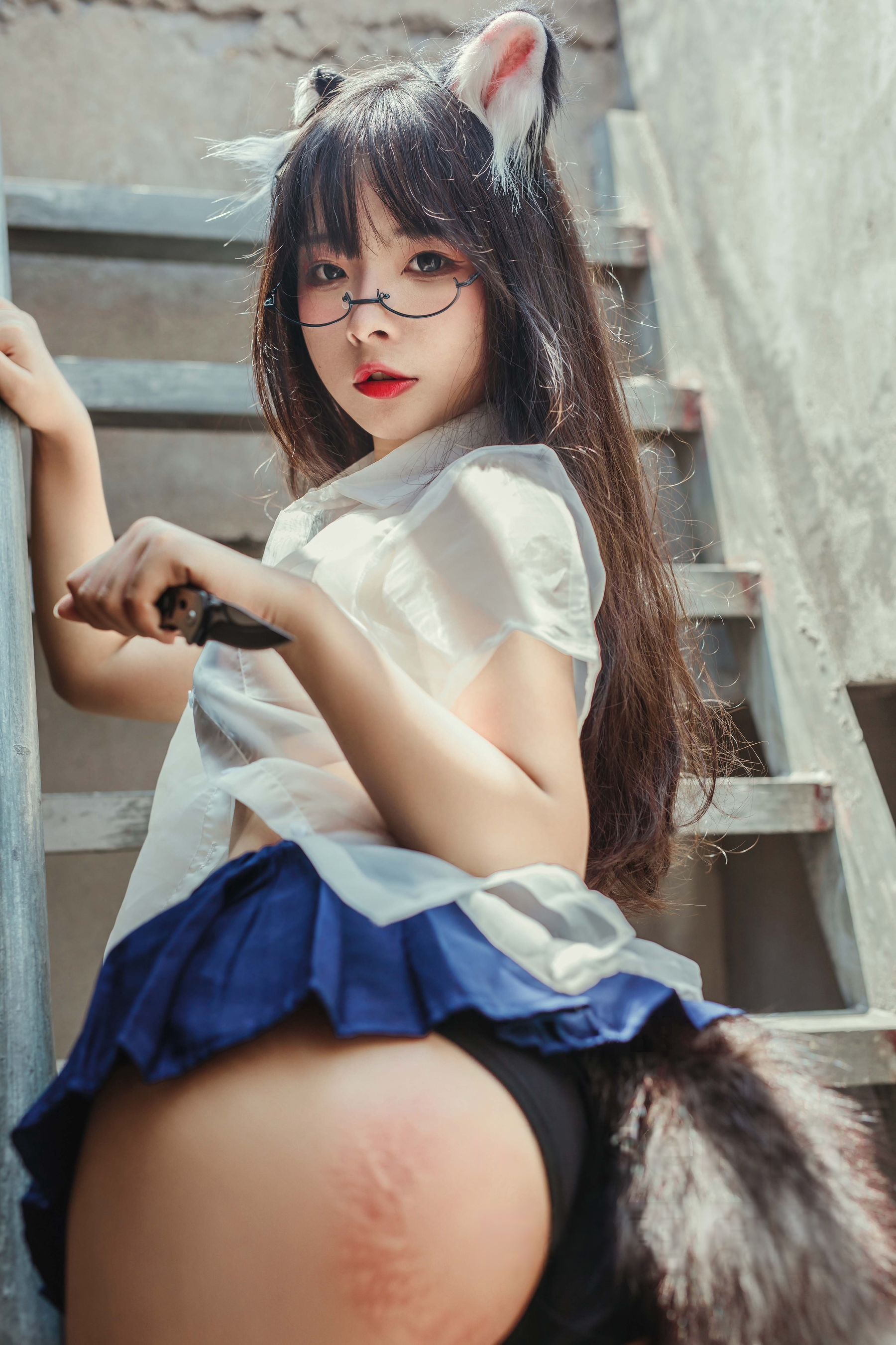 yuuhui玉汇 - 天台猫猫 黑犬机器人女友  第4张