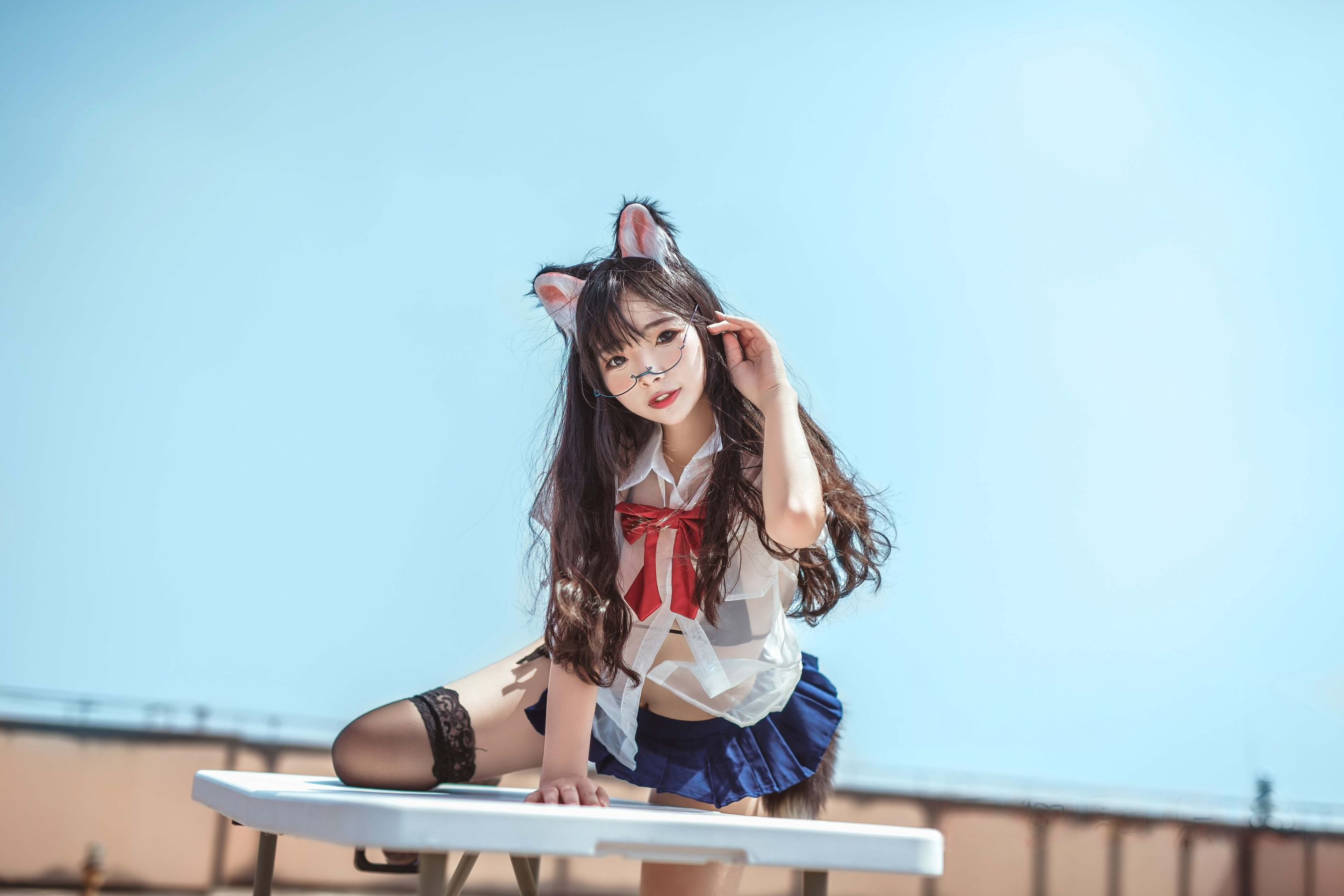yuuhui玉汇 - 天台猫猫 黑犬机器人女友  第4张