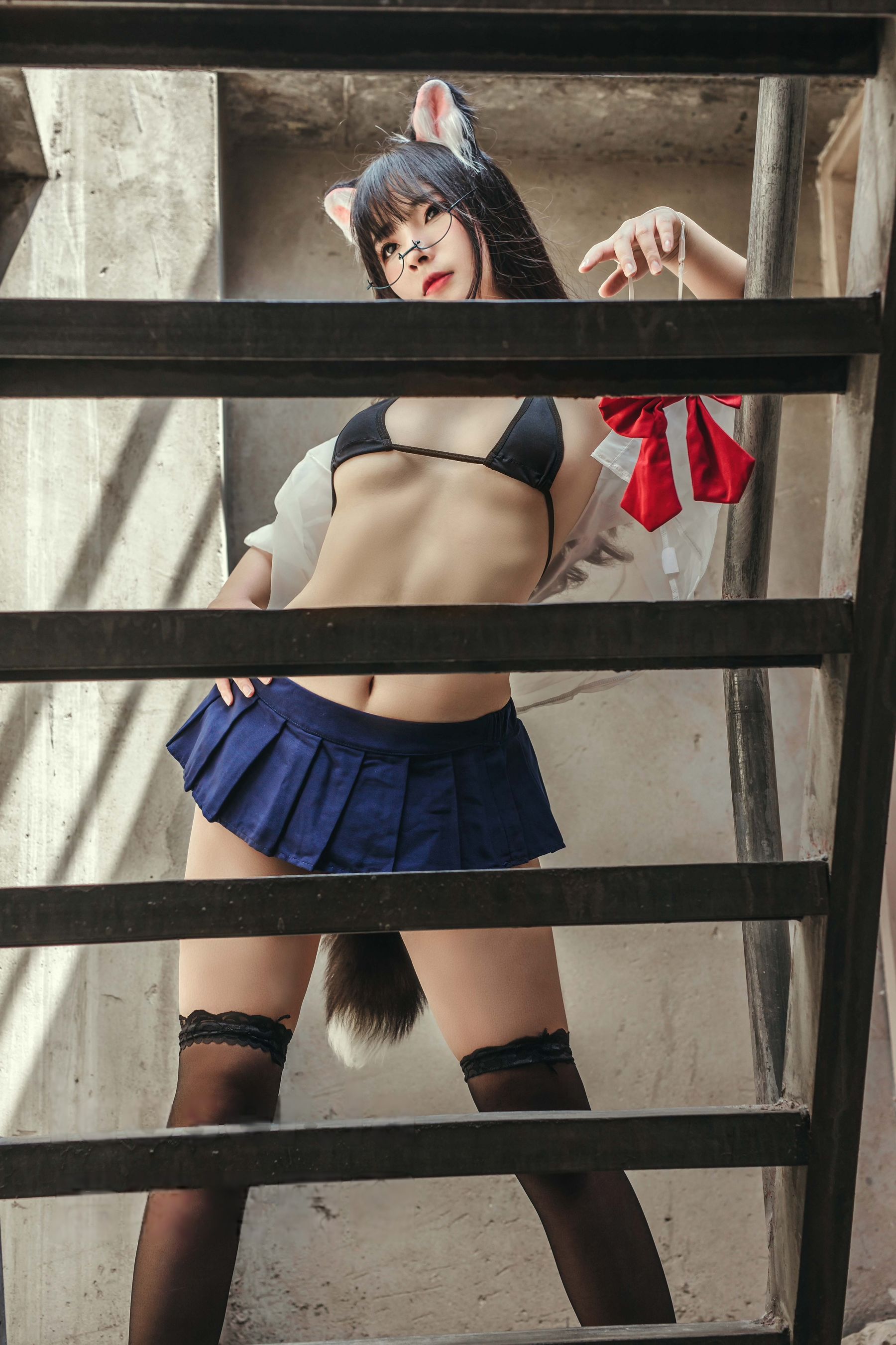 yuuhui玉汇 - 天台猫猫 黑犬机器人女友  第2张
