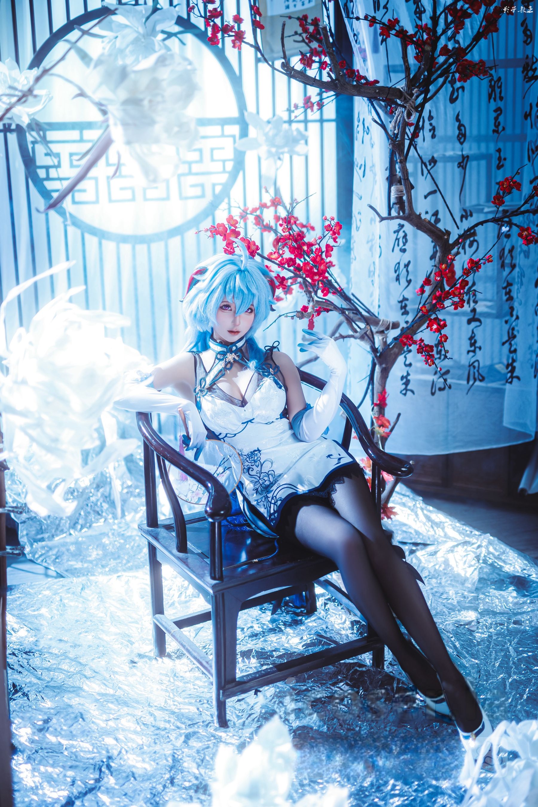 动漫博主蠢沫沫 - 原神 甘雨旗袍  第28张