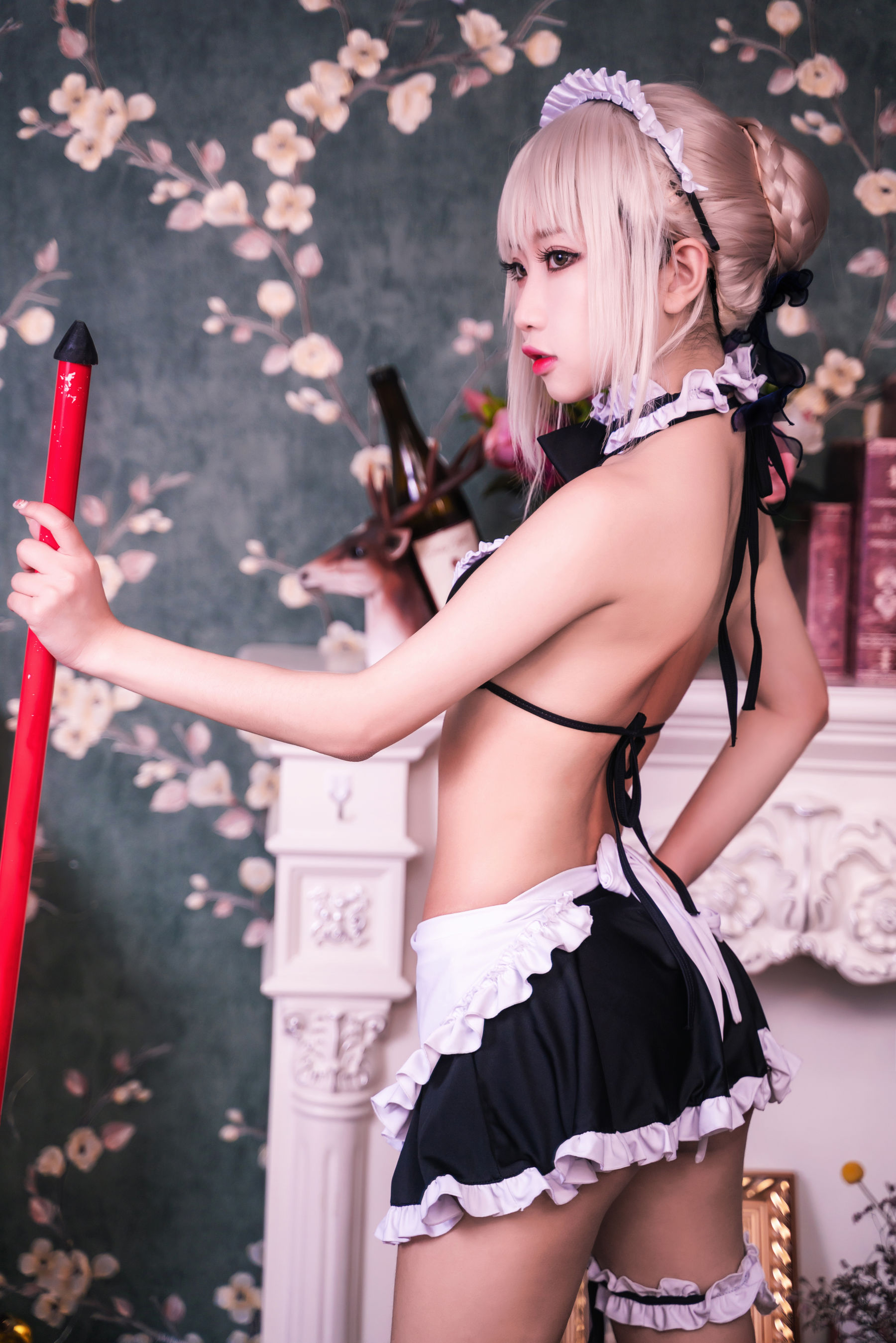 白嫩美少女 鬼畜瑶 - 黑呆女仆 (不知火舞)  第5张
