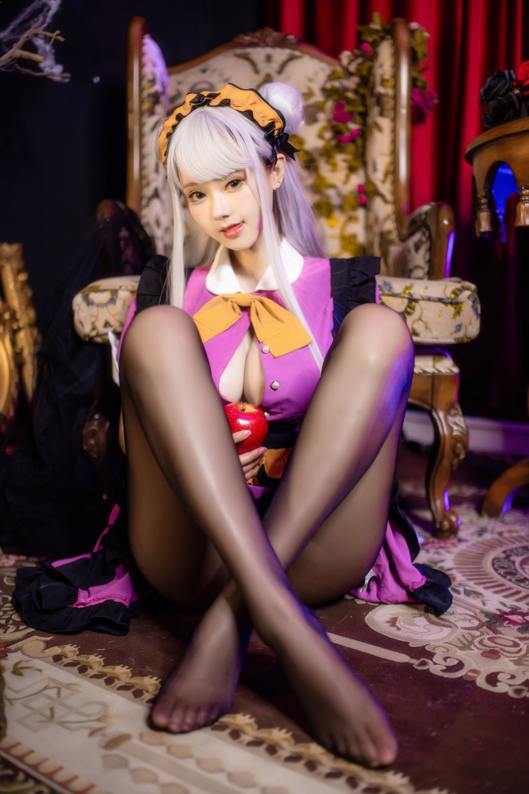 羽生三未 图集 - 万圣黑丝女仆  第9张