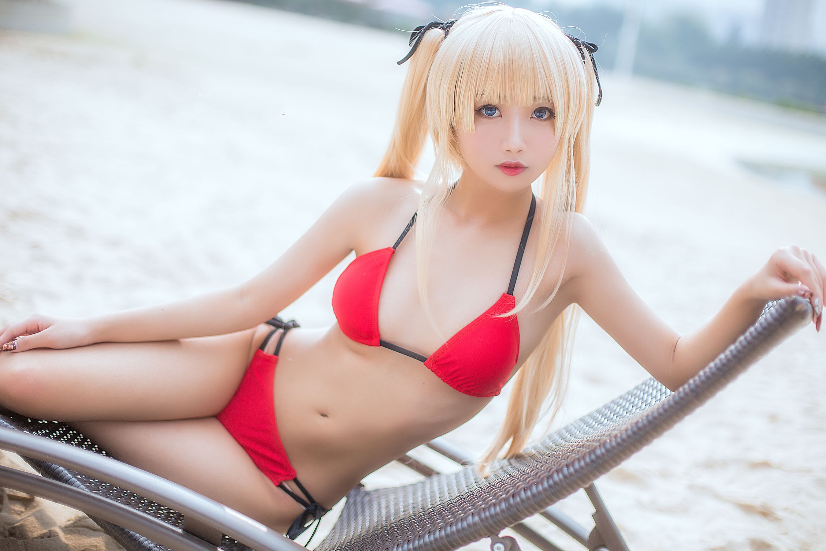白嫩美少女 鬼畜瑶 - 水着  第2张