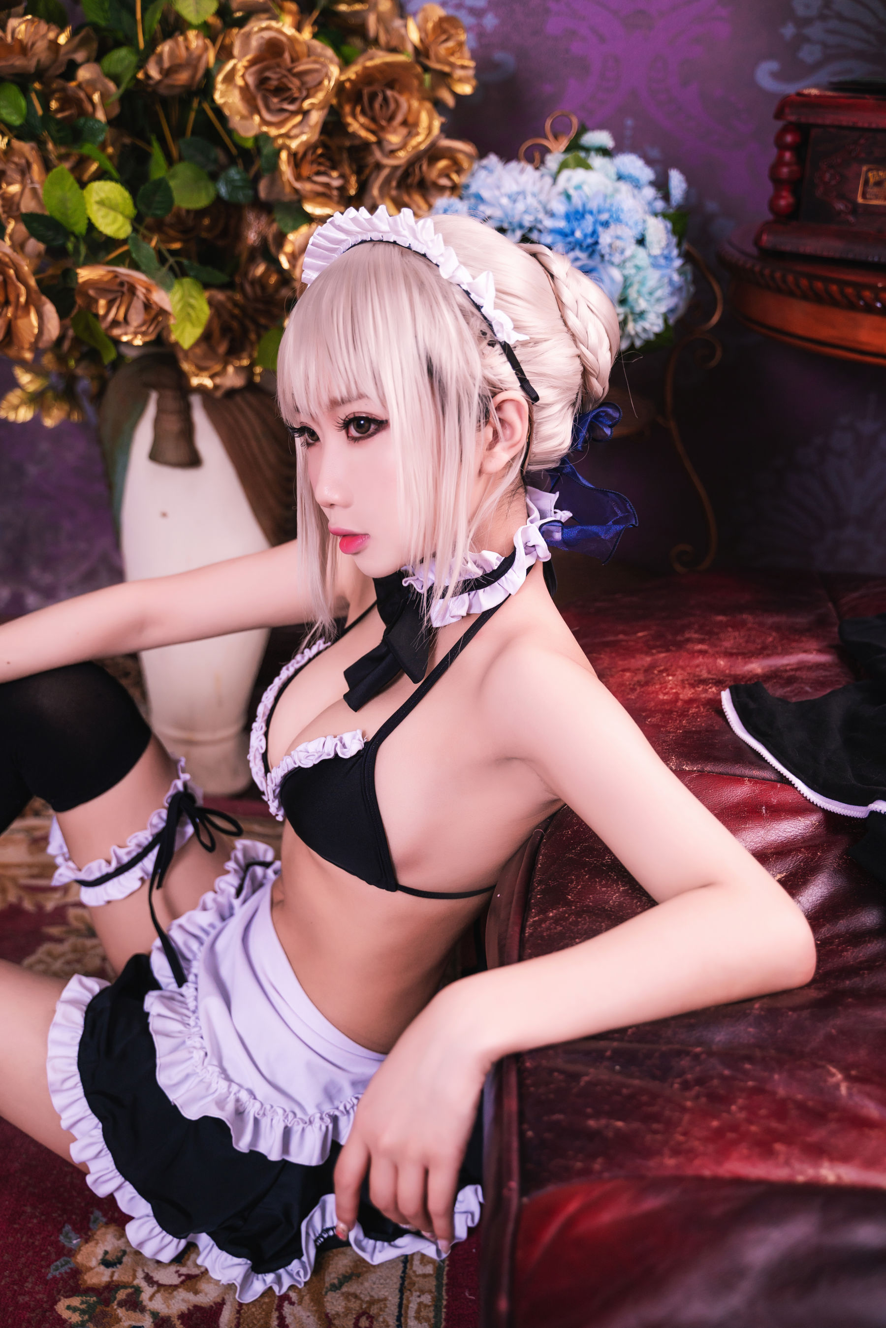 白嫩美少女 鬼畜瑶 - 黑呆女仆 (不知火舞)  第25张