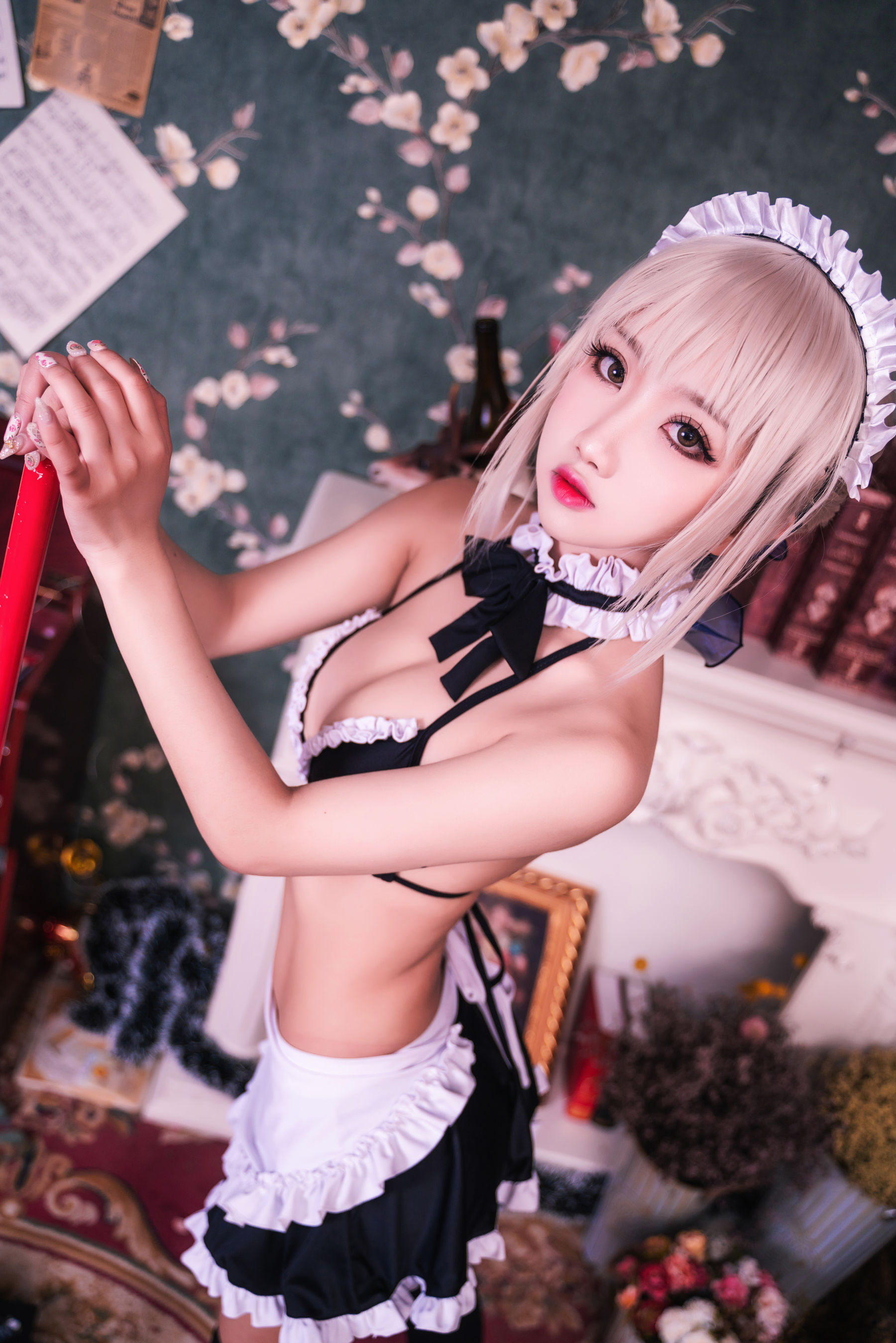 白嫩美少女 鬼畜瑶 - 黑呆女仆 (不知火舞)  第5张