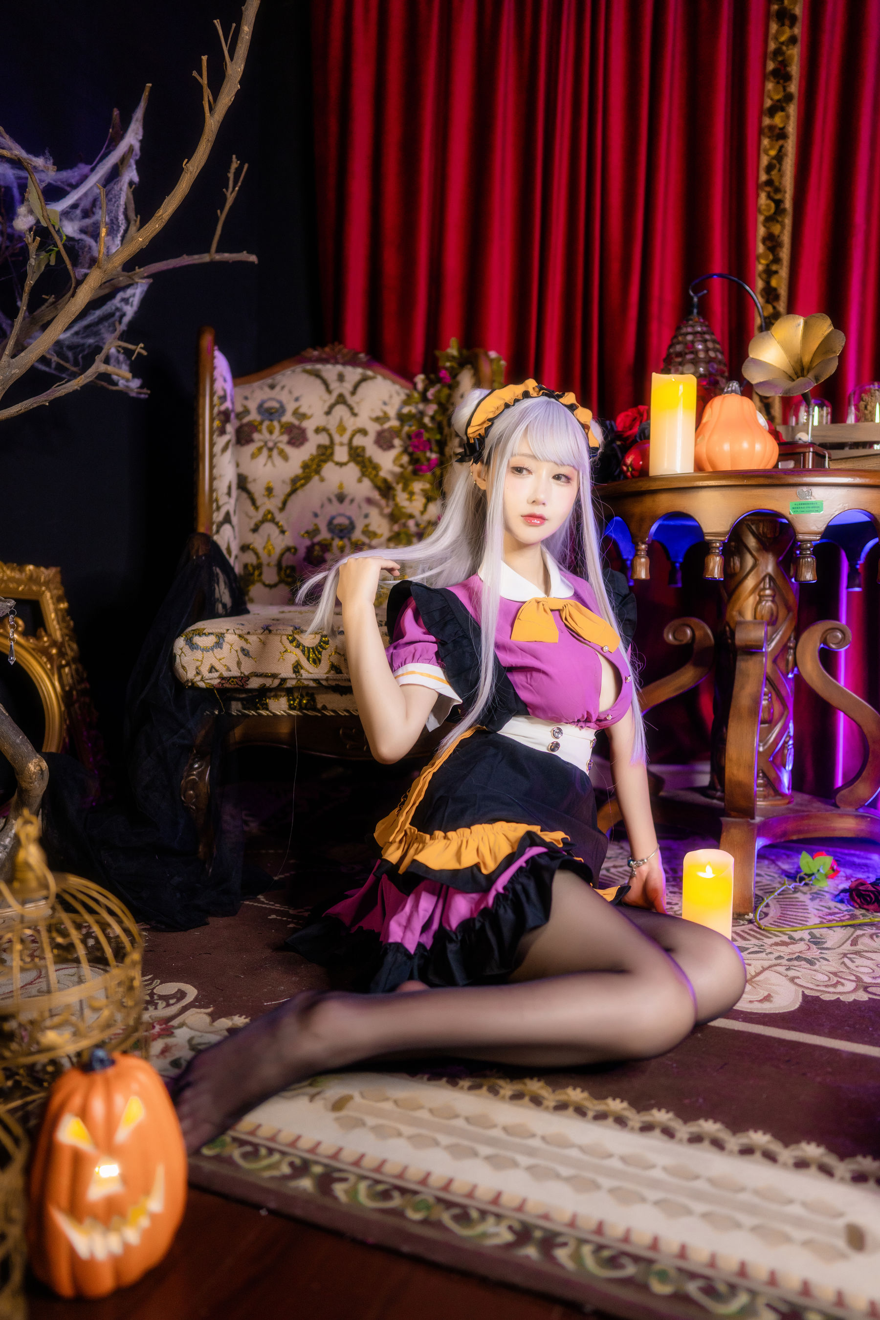 羽生三未 图集 - 万圣黑丝女仆  第10张