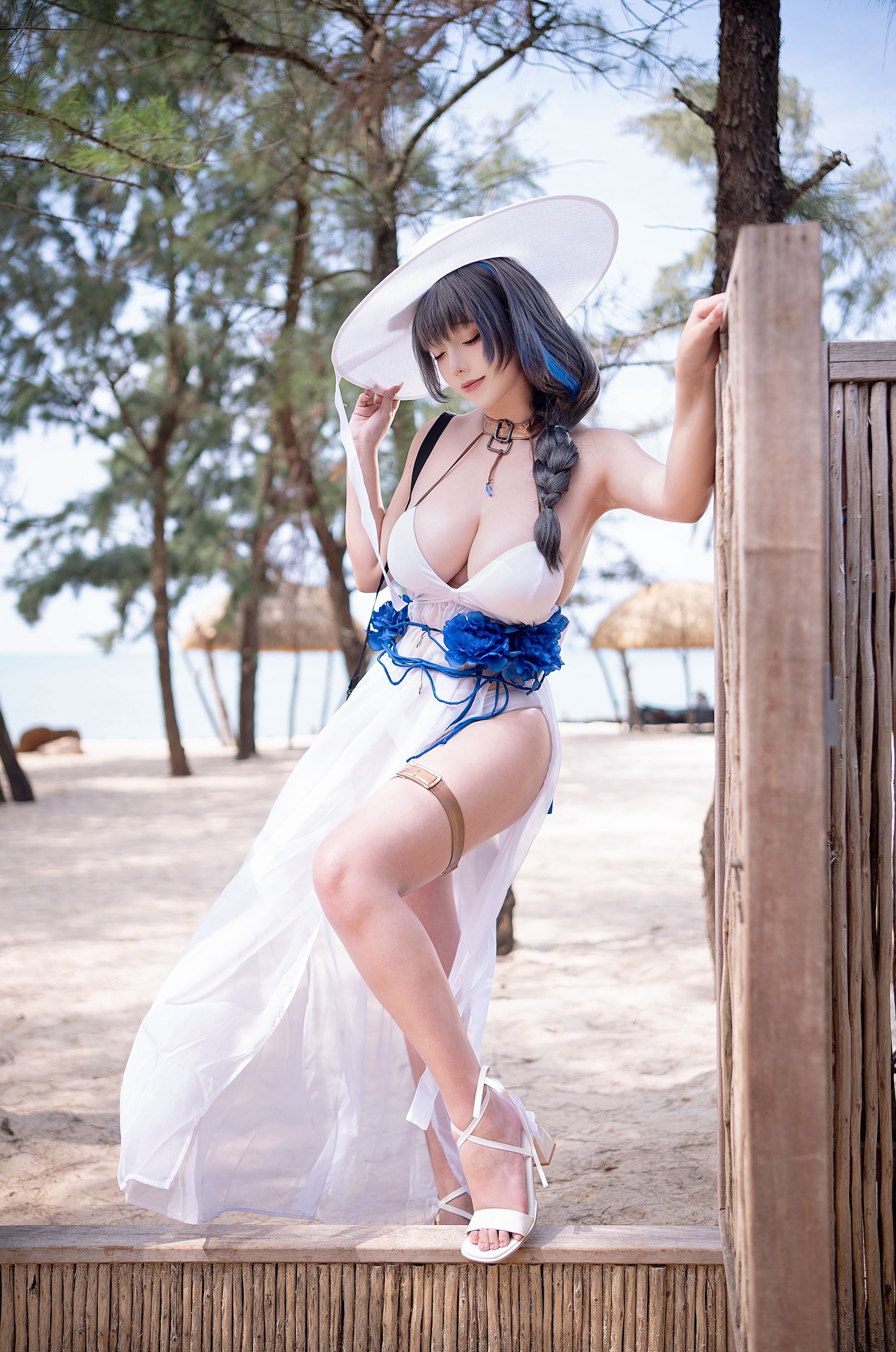 萌妹 菌烨tako - 梅里泳装  第12张