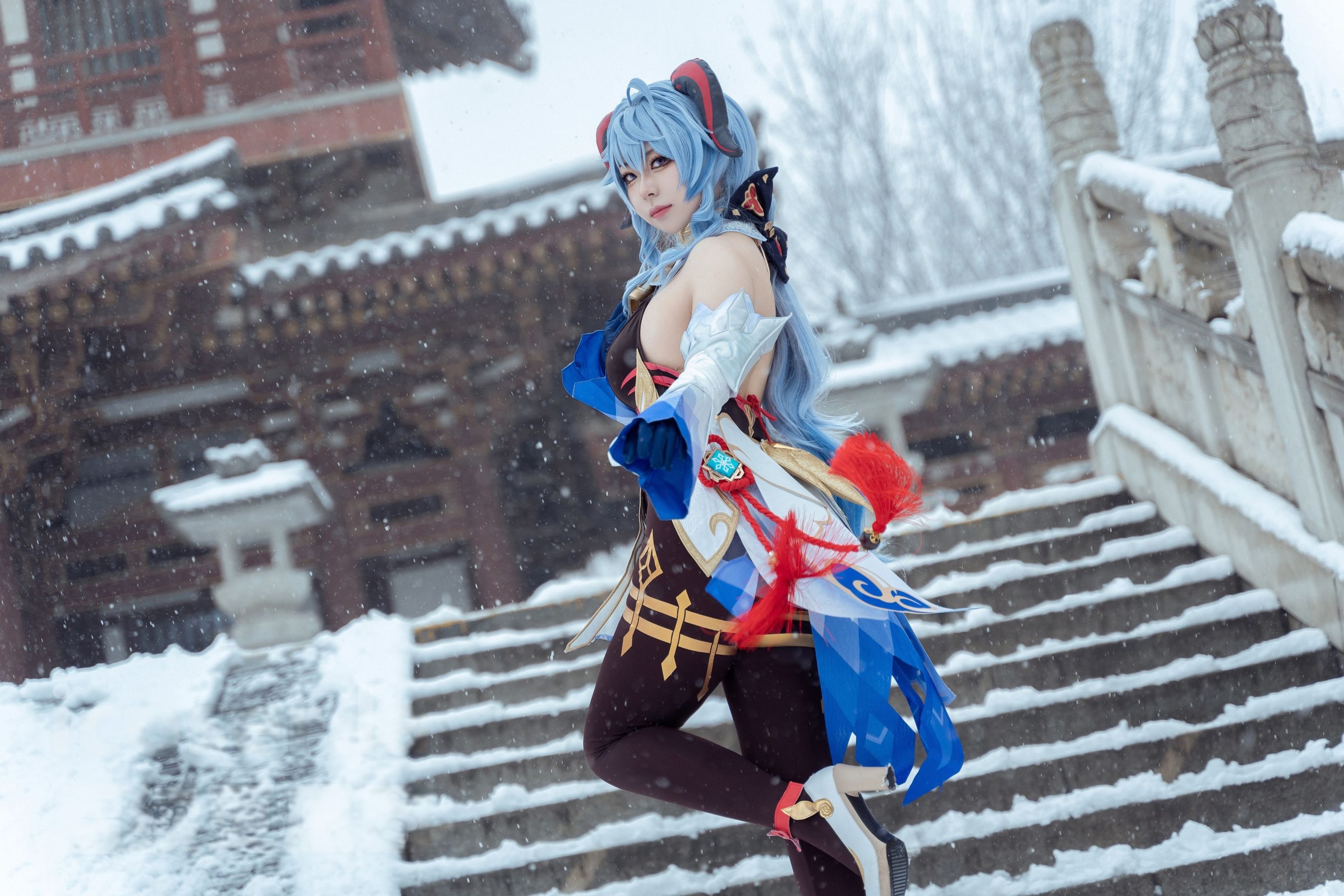 虎森森 - 原神 甘雨 雪景  第43张