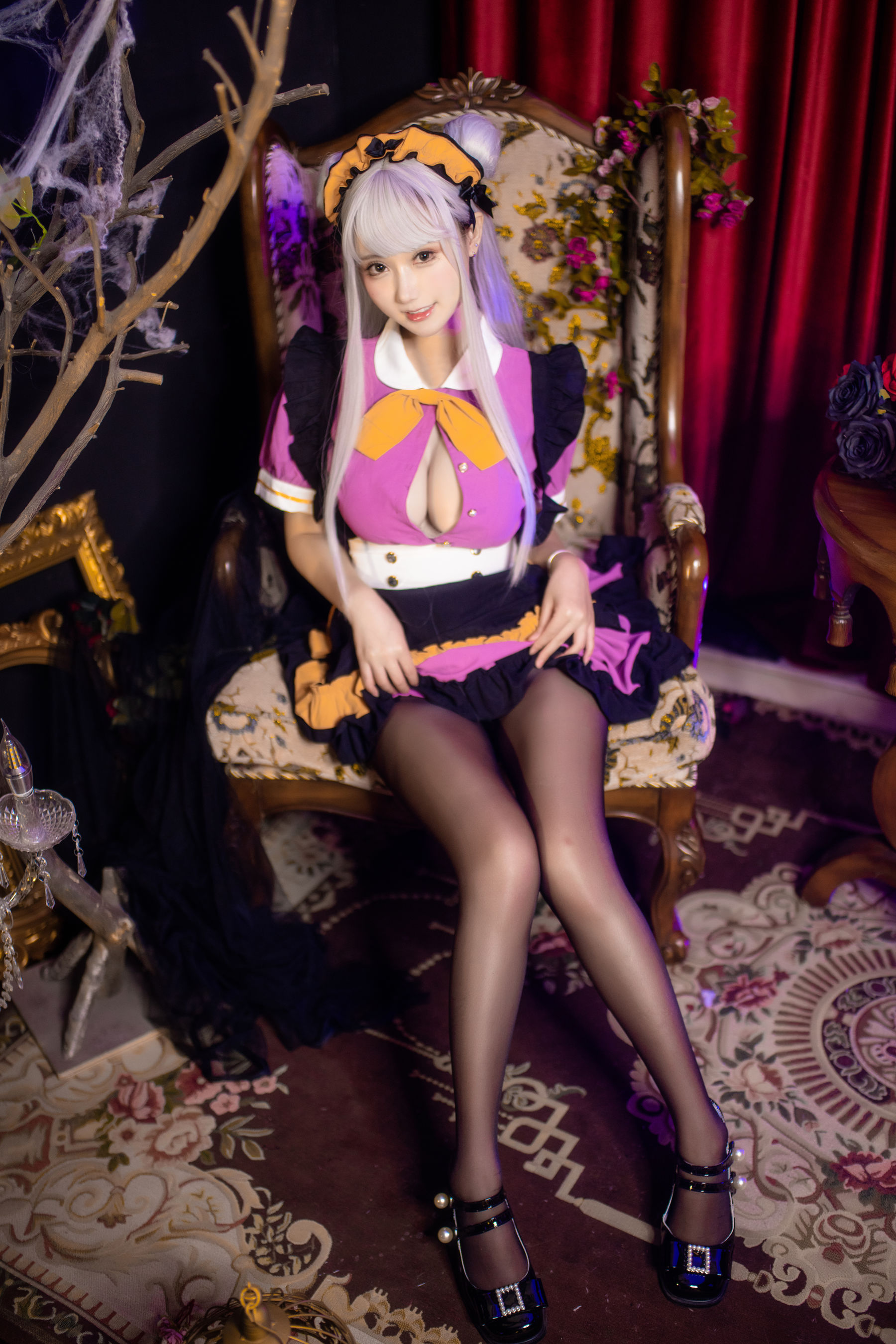 羽生三未 图集 - 万圣黑丝女仆  第7张