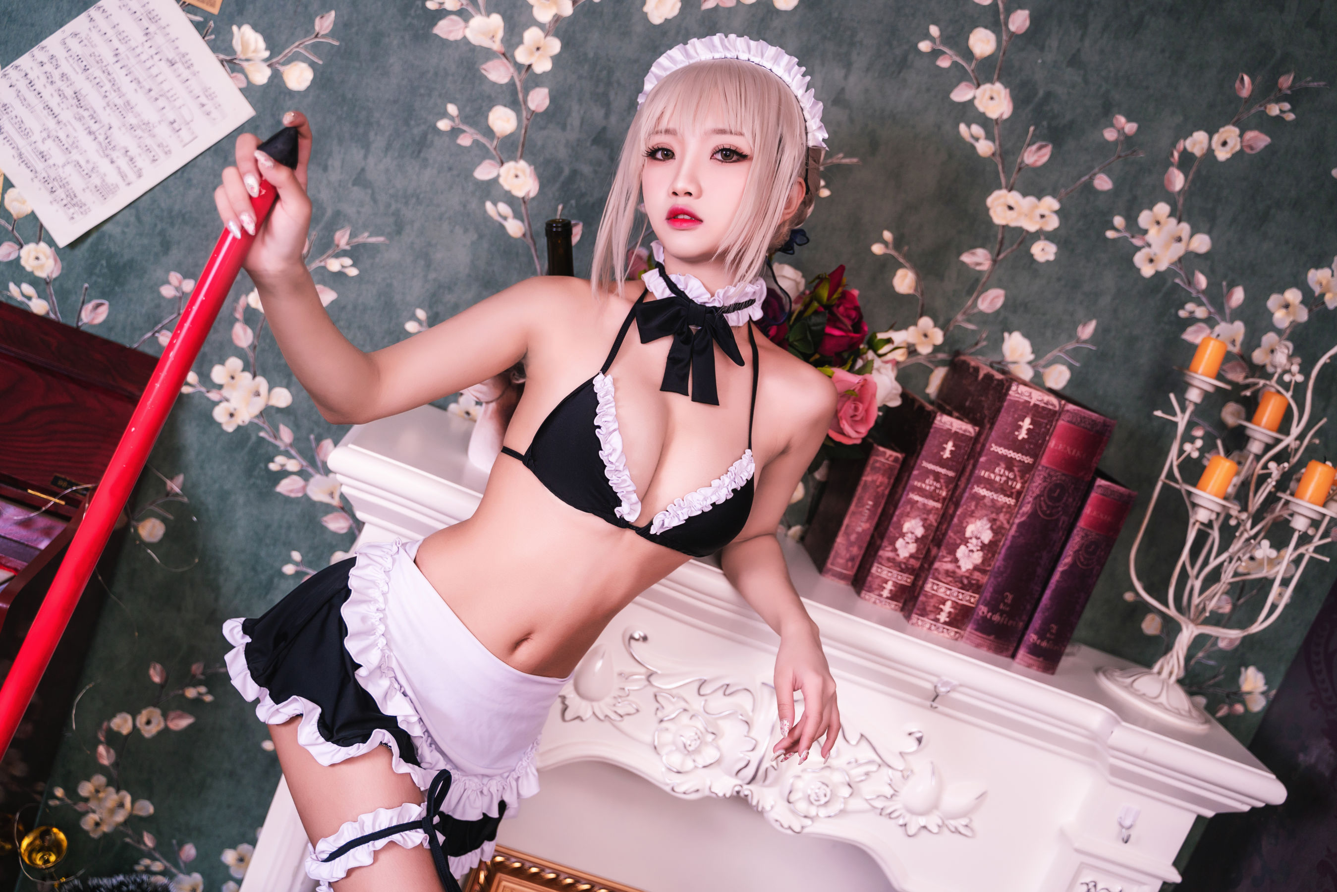 白嫩美少女 鬼畜瑶 - 黑呆女仆 (不知火舞)  第15张