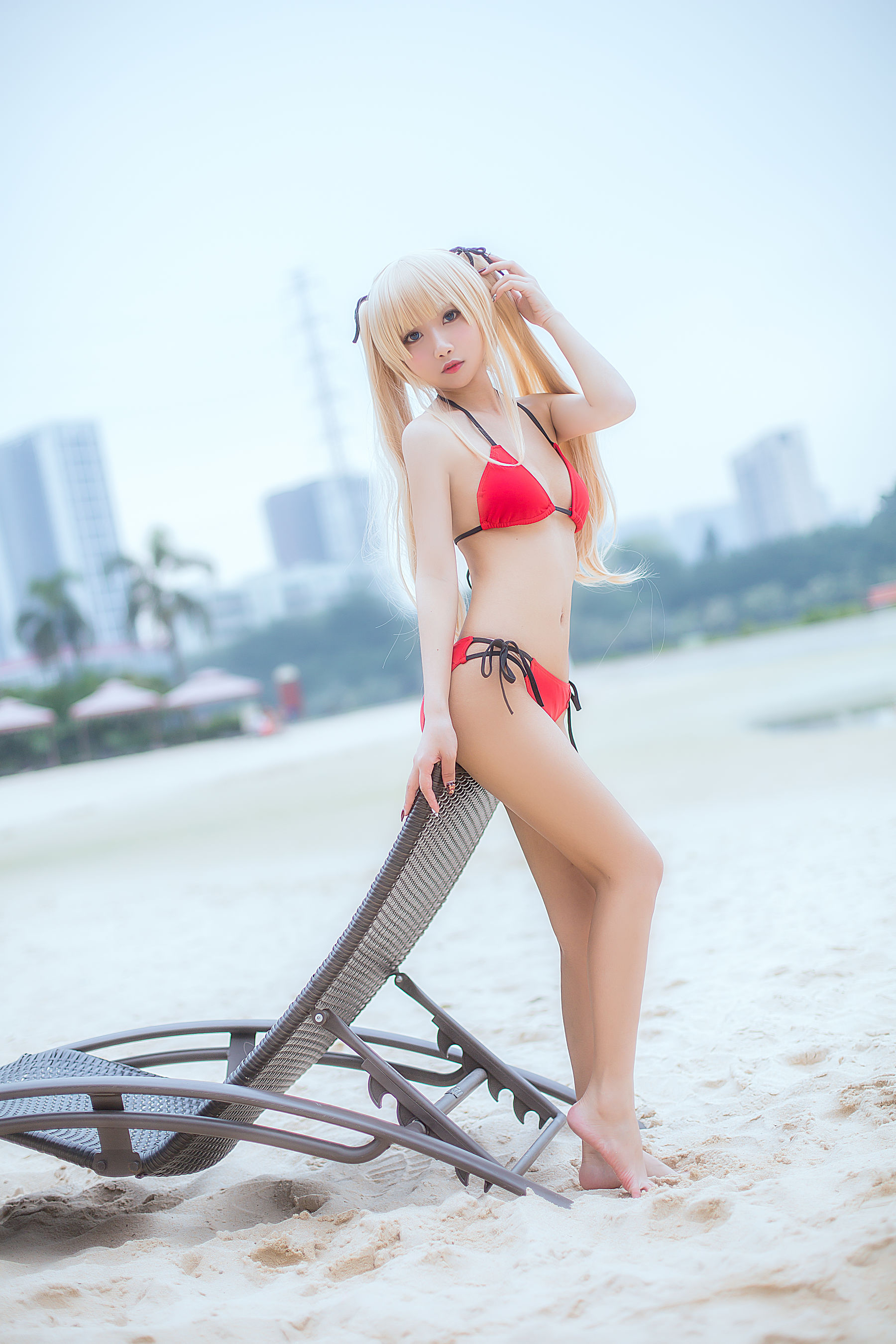 白嫩美少女 鬼畜瑶 - 水着  第9张