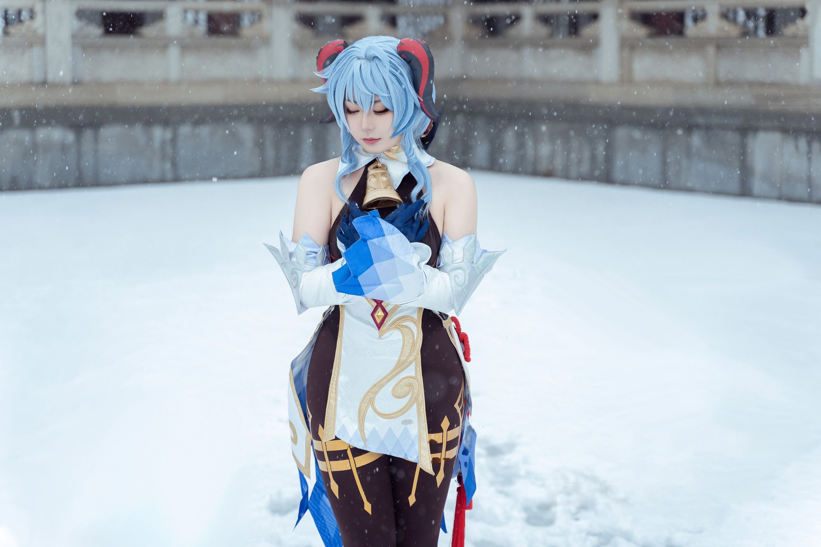 虎森森 - 原神 甘雨 雪景  第2张