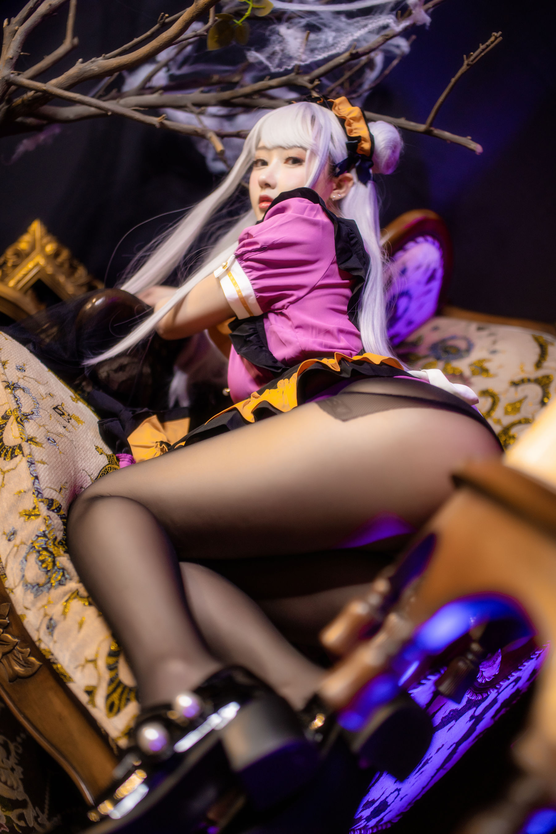 羽生三未 图集 - 万圣黑丝女仆  第9张