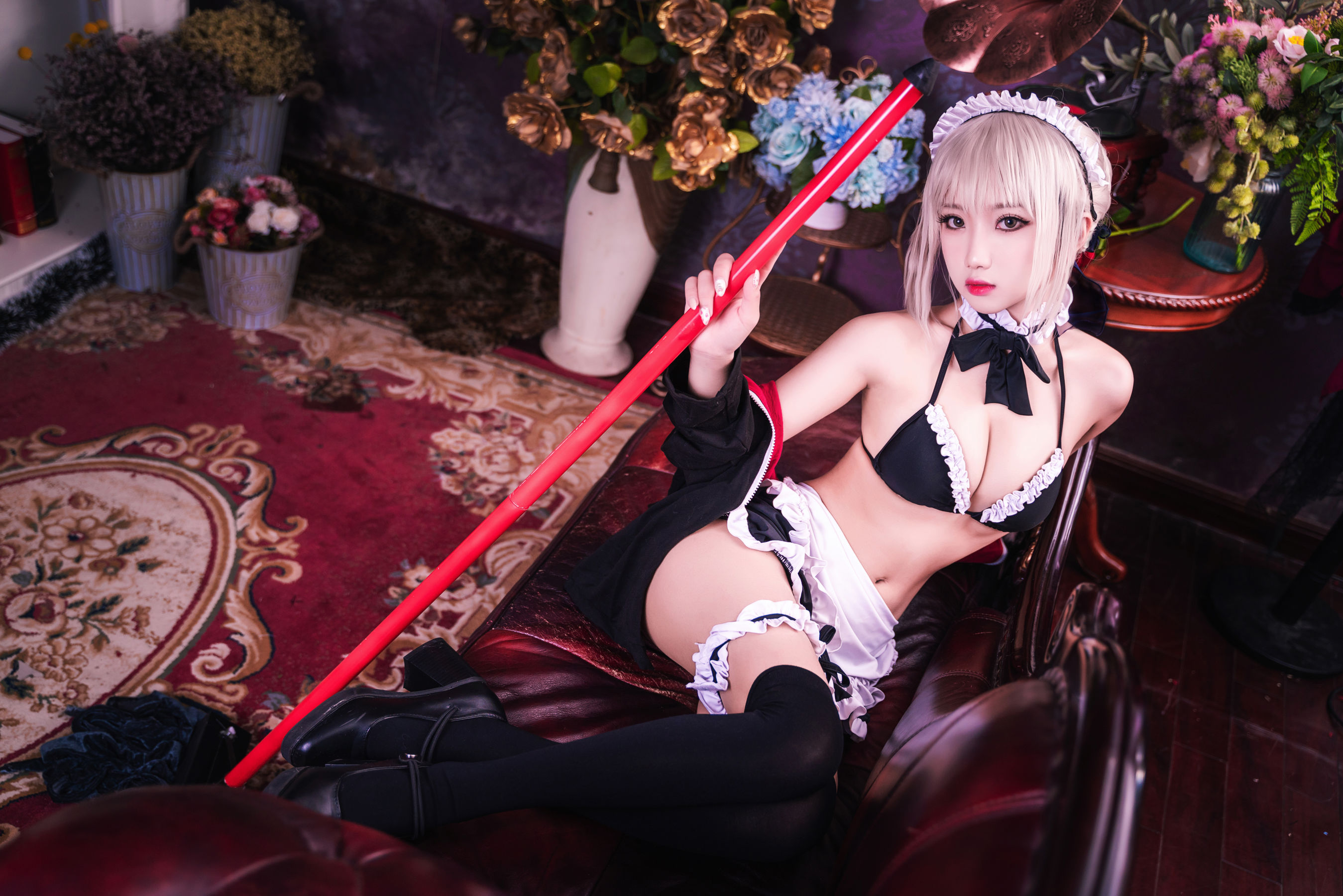 白嫩美少女 鬼畜瑶 - 黑呆女仆 (不知火舞)  第12张