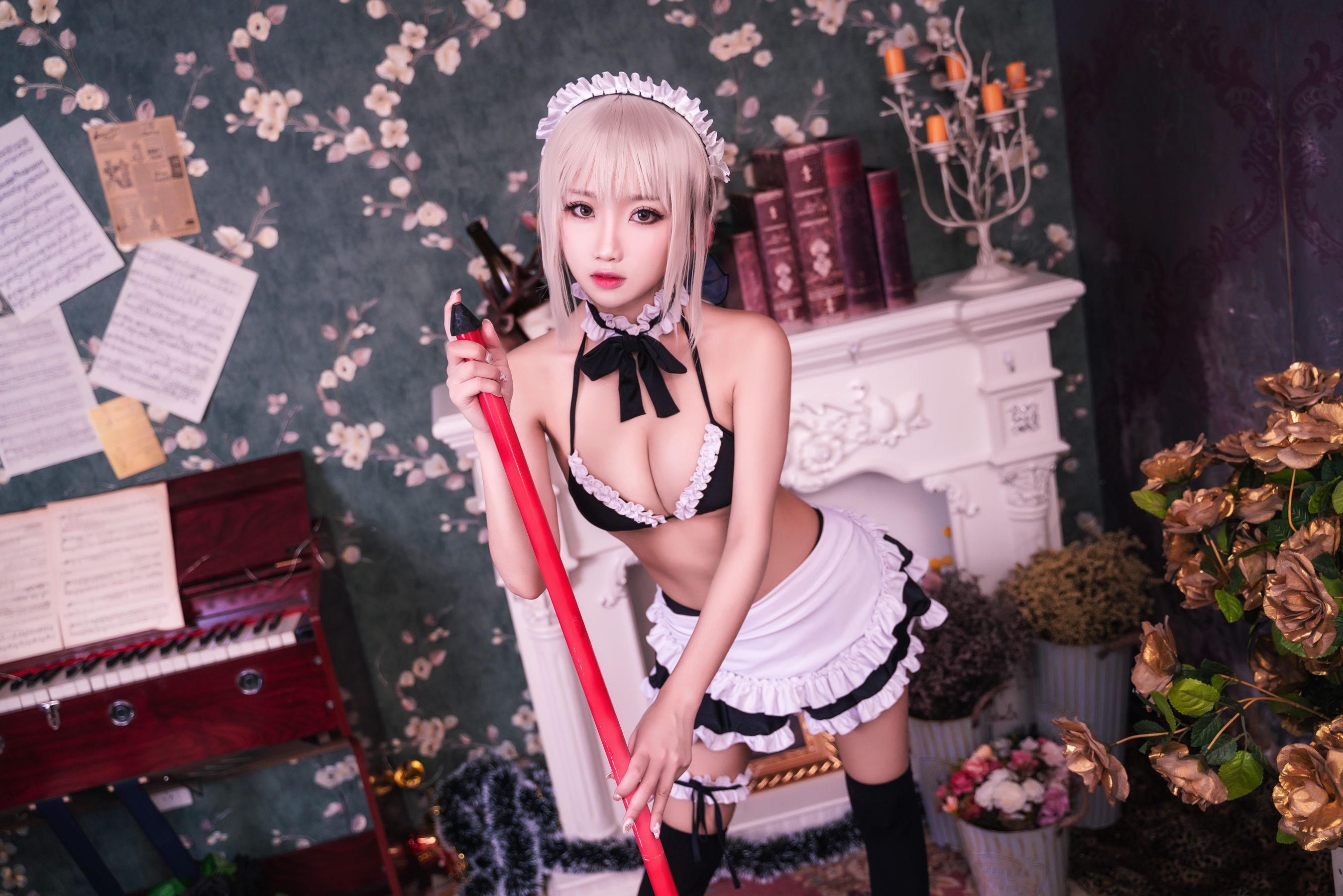 白嫩美少女 鬼畜瑶 - 黑呆女仆 (不知火舞)  第13张