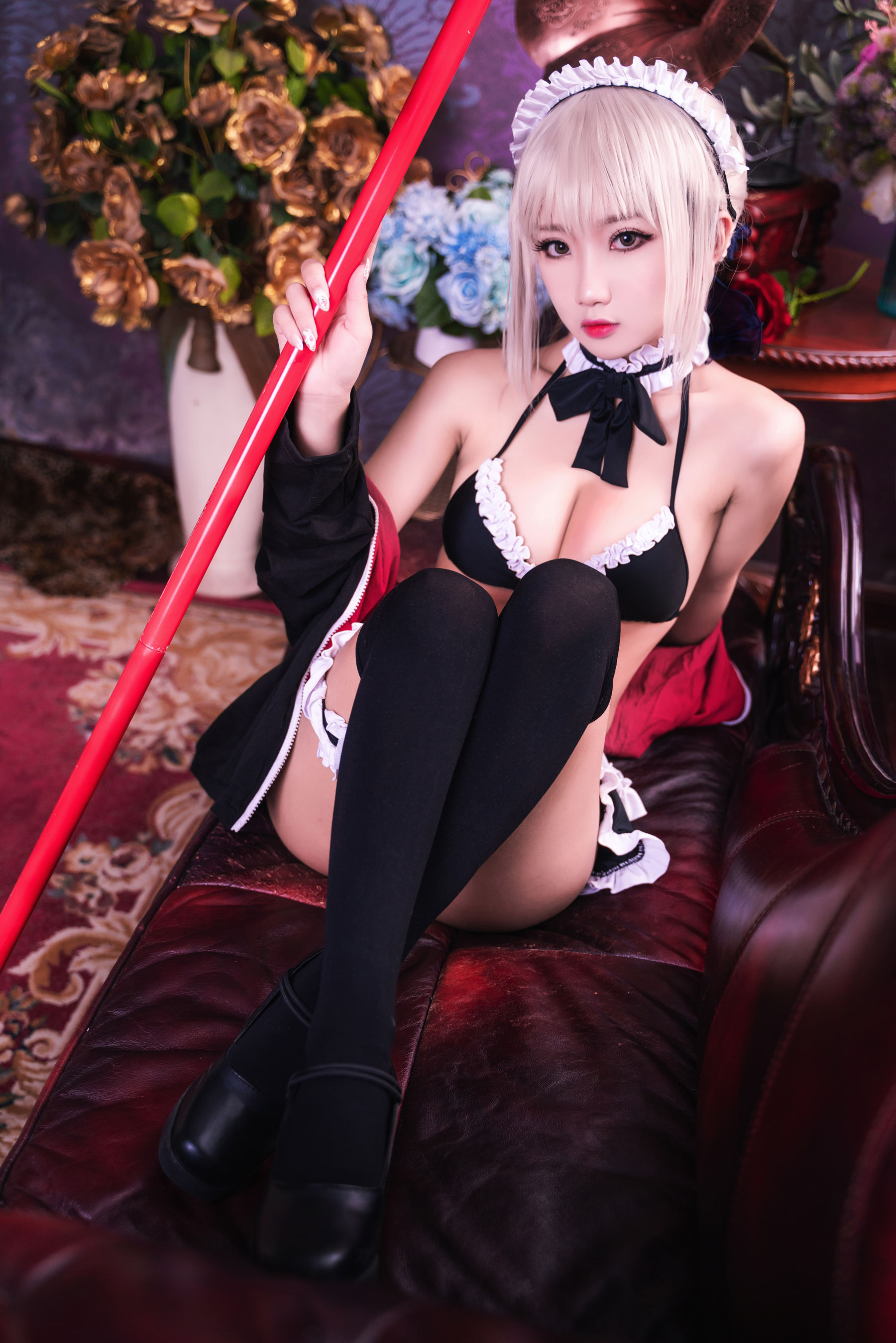 白嫩美少女 鬼畜瑶 - 黑呆女仆 (不知火舞)  第11张