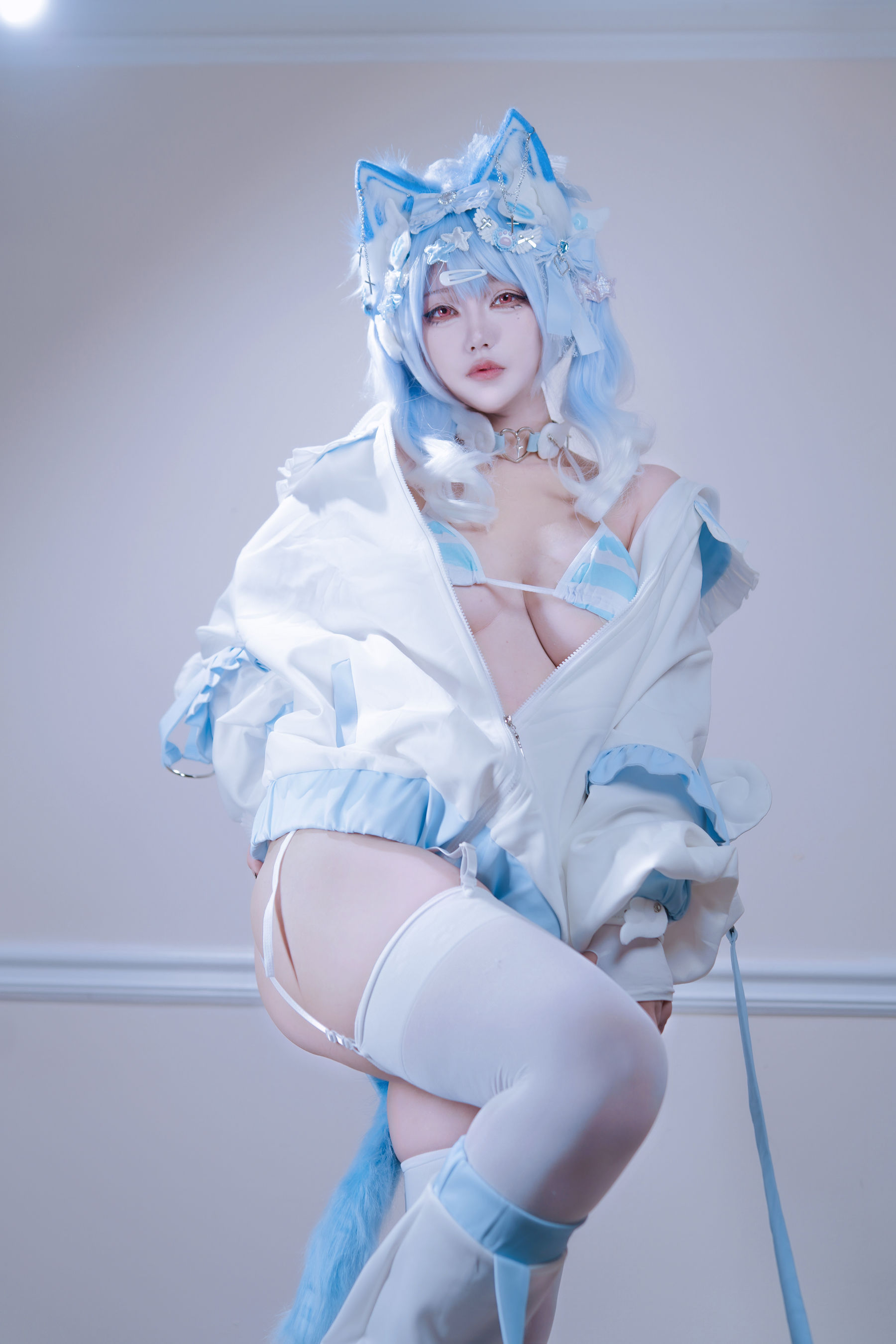 狐洛洛子 - 水色猫猫头  第4张