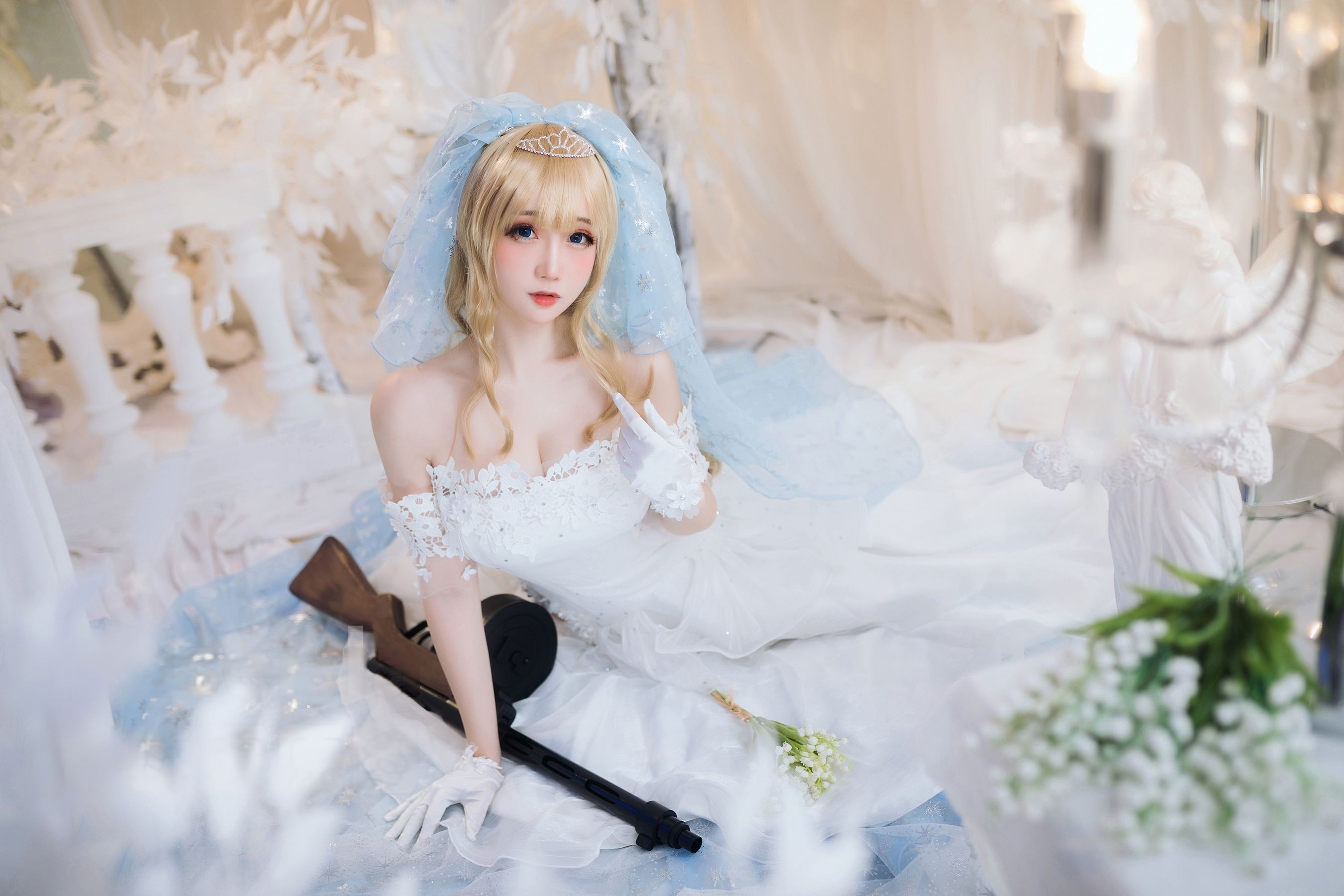 焖焖碳 - 少女前线 索米 婚纱  第4张