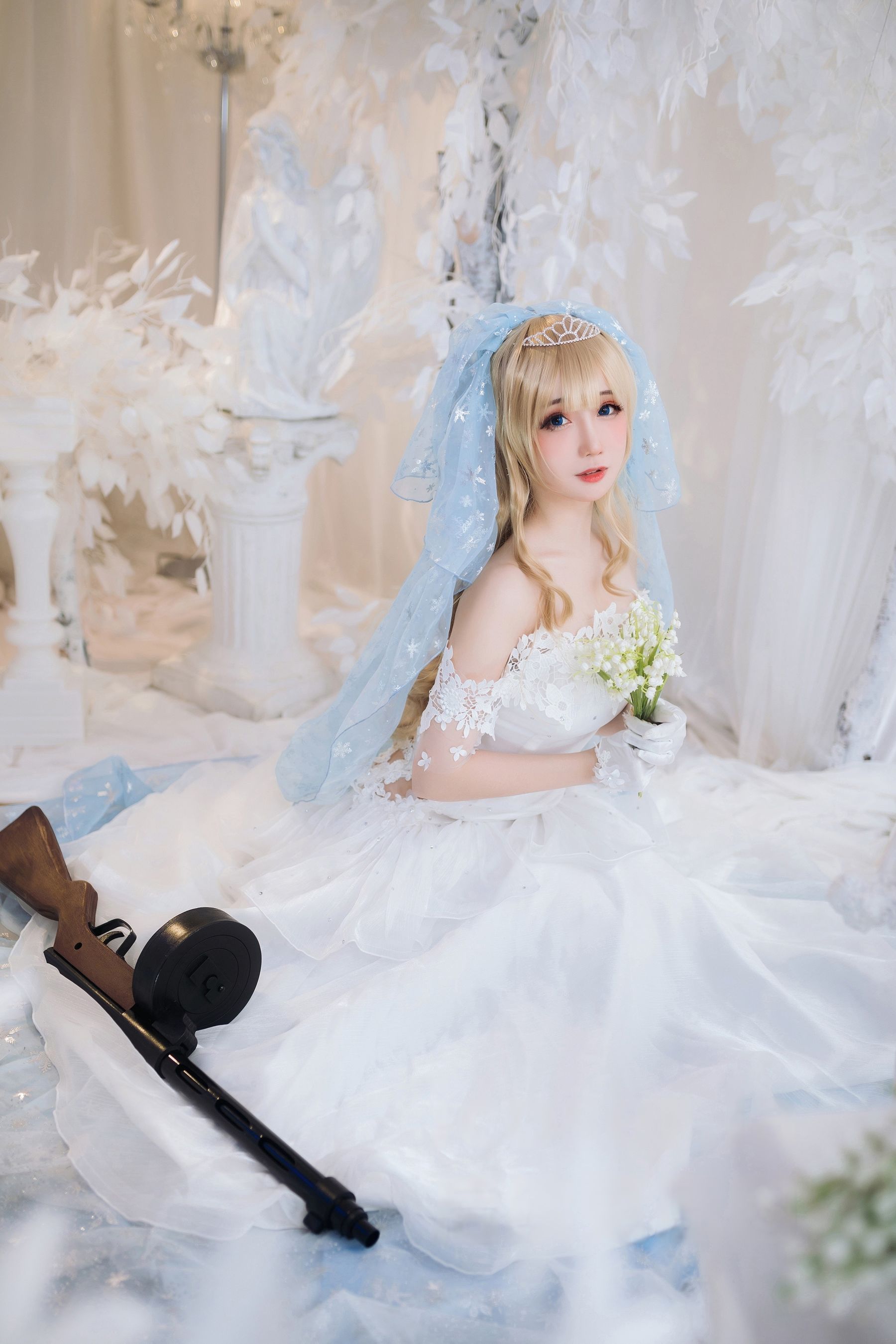 焖焖碳 - 少女前线 索米 婚纱  第4张